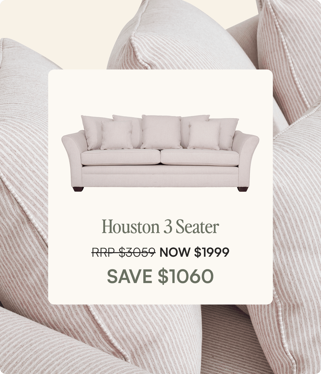 Houston 3 Seater