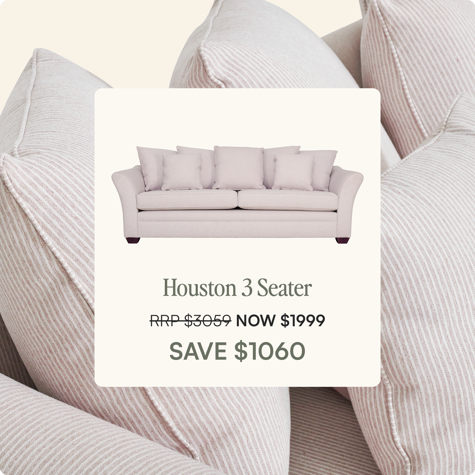 Houston 3 Seater