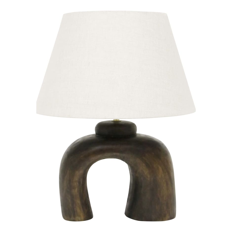 Large bronze clearance table lamp