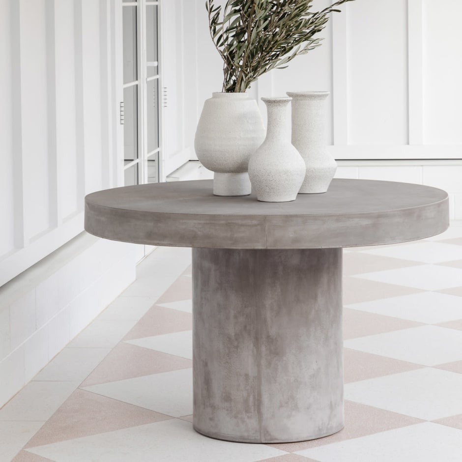 Cement bistro table hot sale