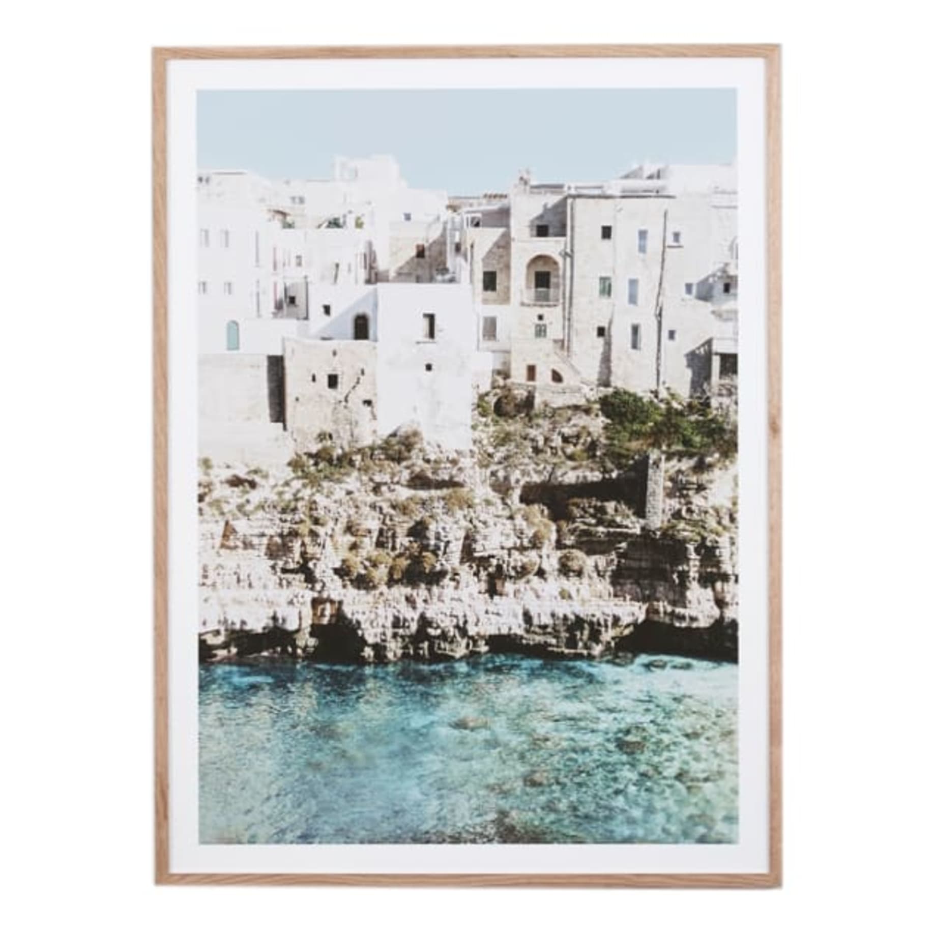 Amalfi Village Framed Print in 85 x 114cm