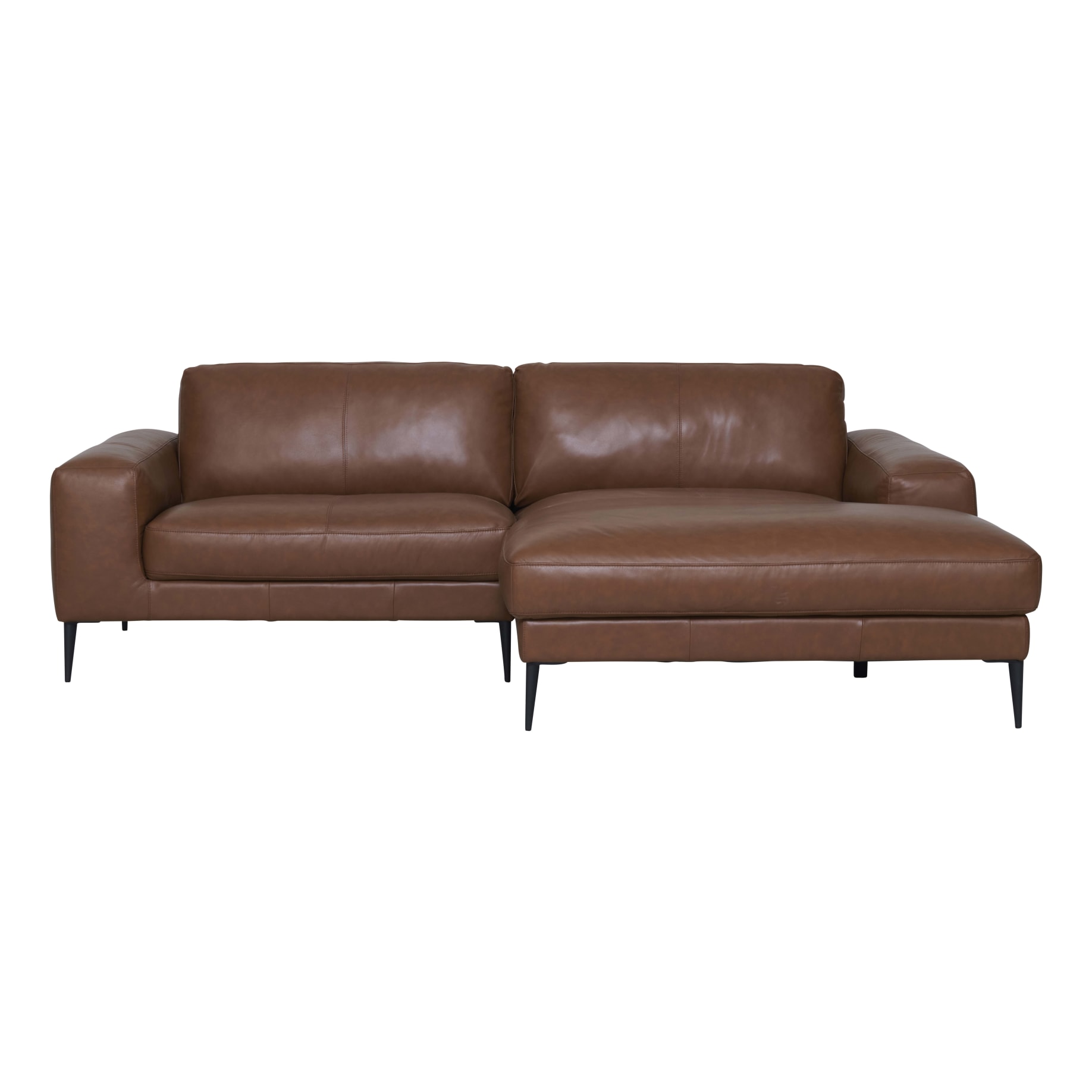 Amory Double Chaise RHF in Alpine Leather Camel