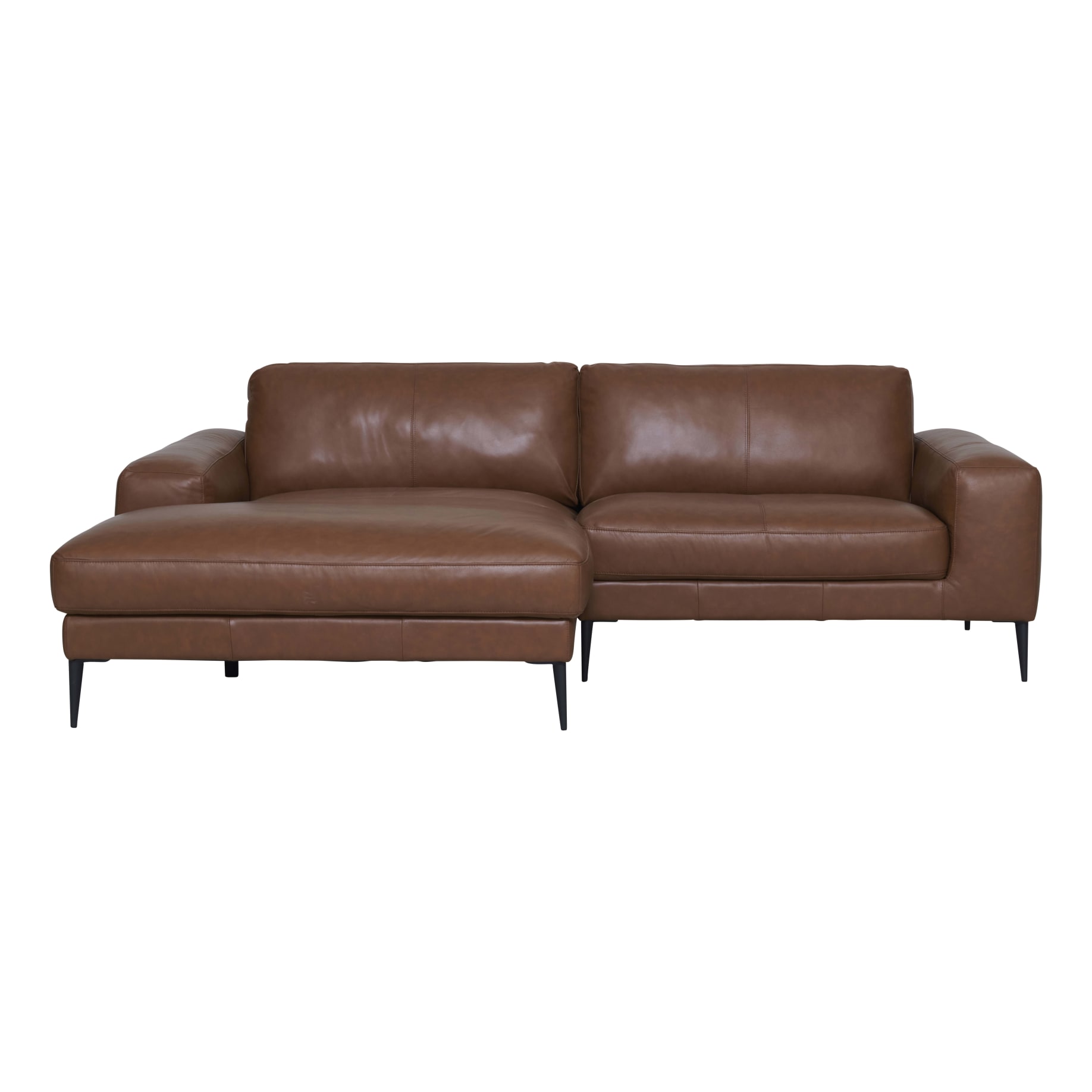 Amory Double Chaise LHF in Alpine Leather Camel