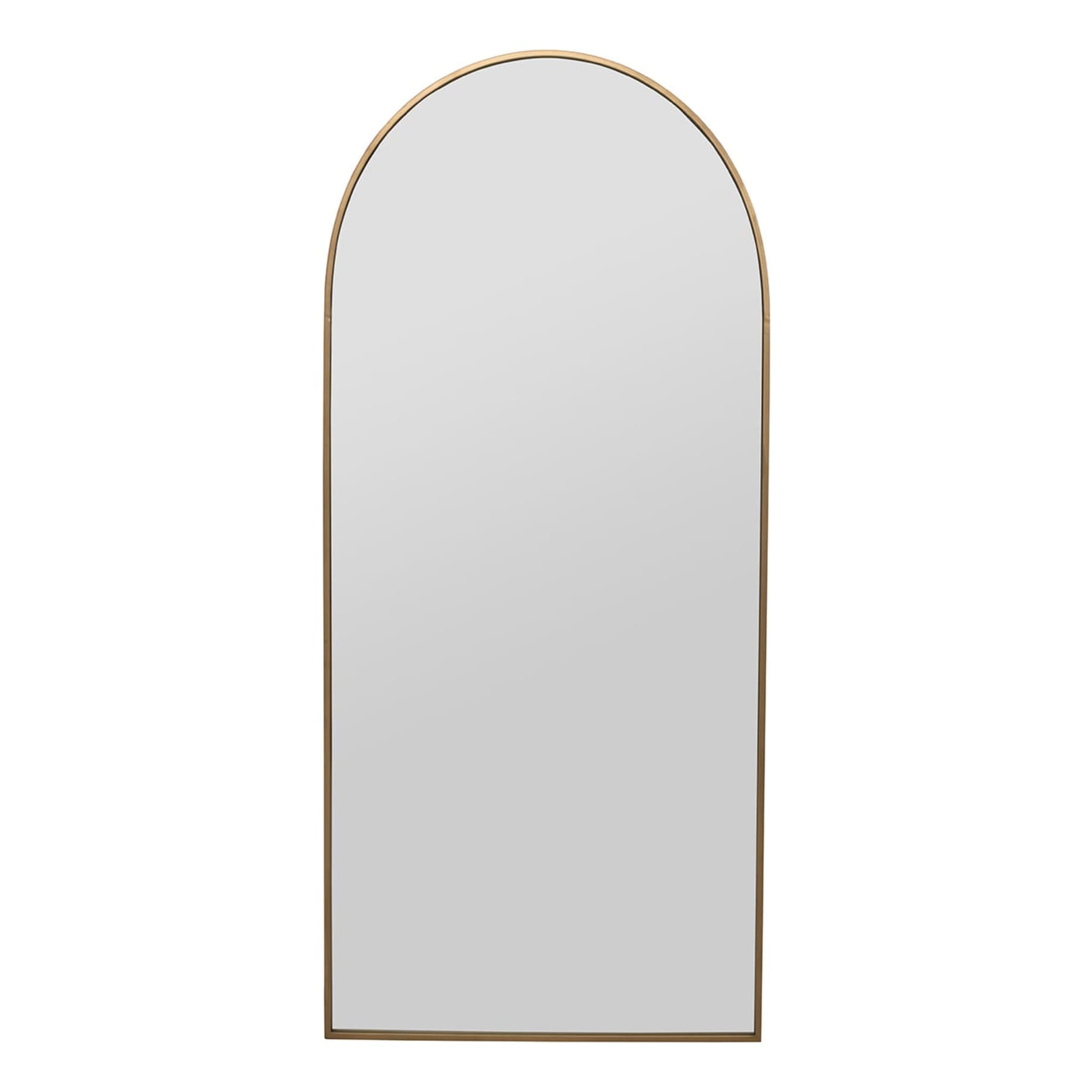 Arched Metal Freestanding Mirror 80x180cm in Gold