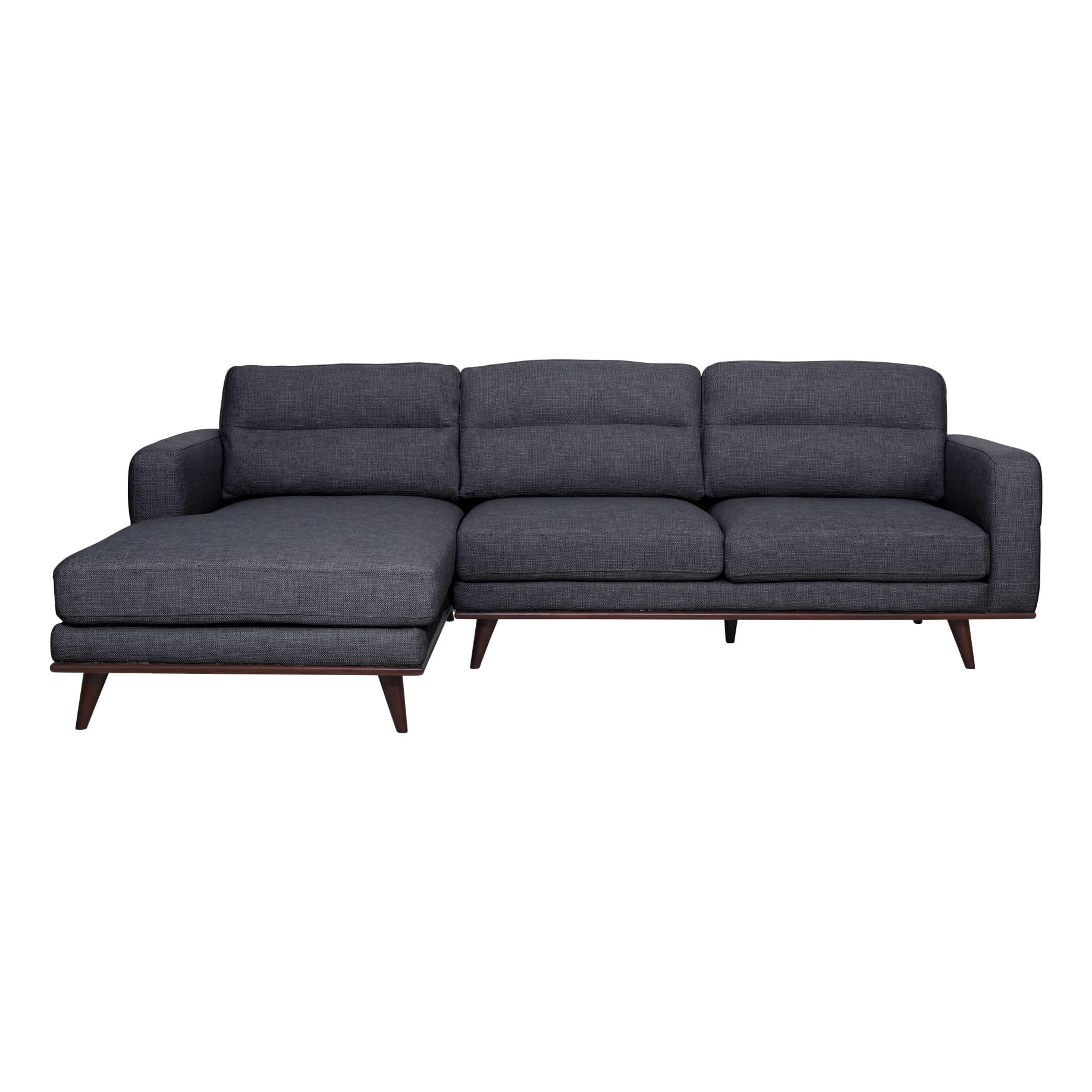 Astrid 2.5 Seater Sofa + Chaise LHF in Talent Charcoal