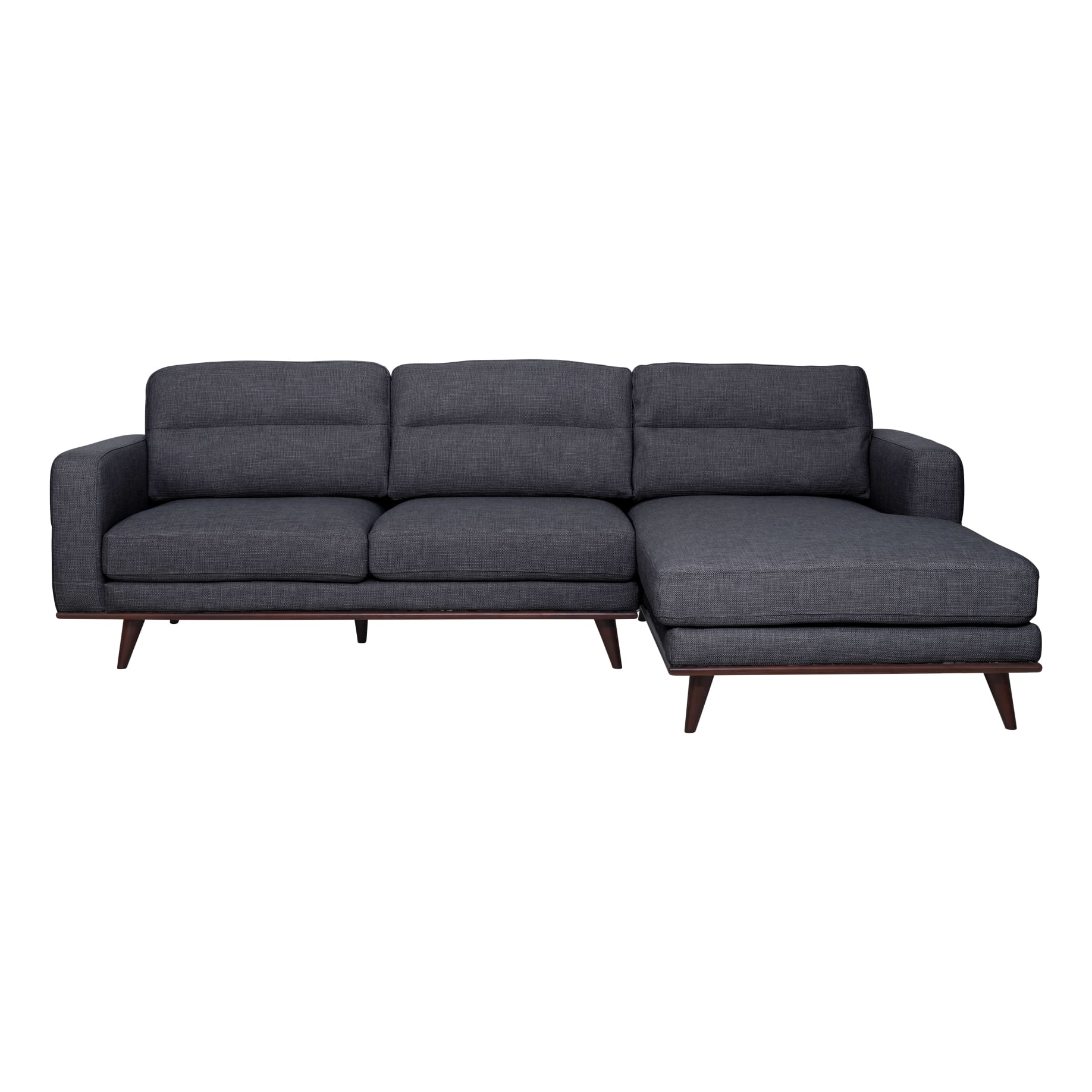 Astrid 2.5 Seater Sofa + Chaise RHF in Talent Charcoal