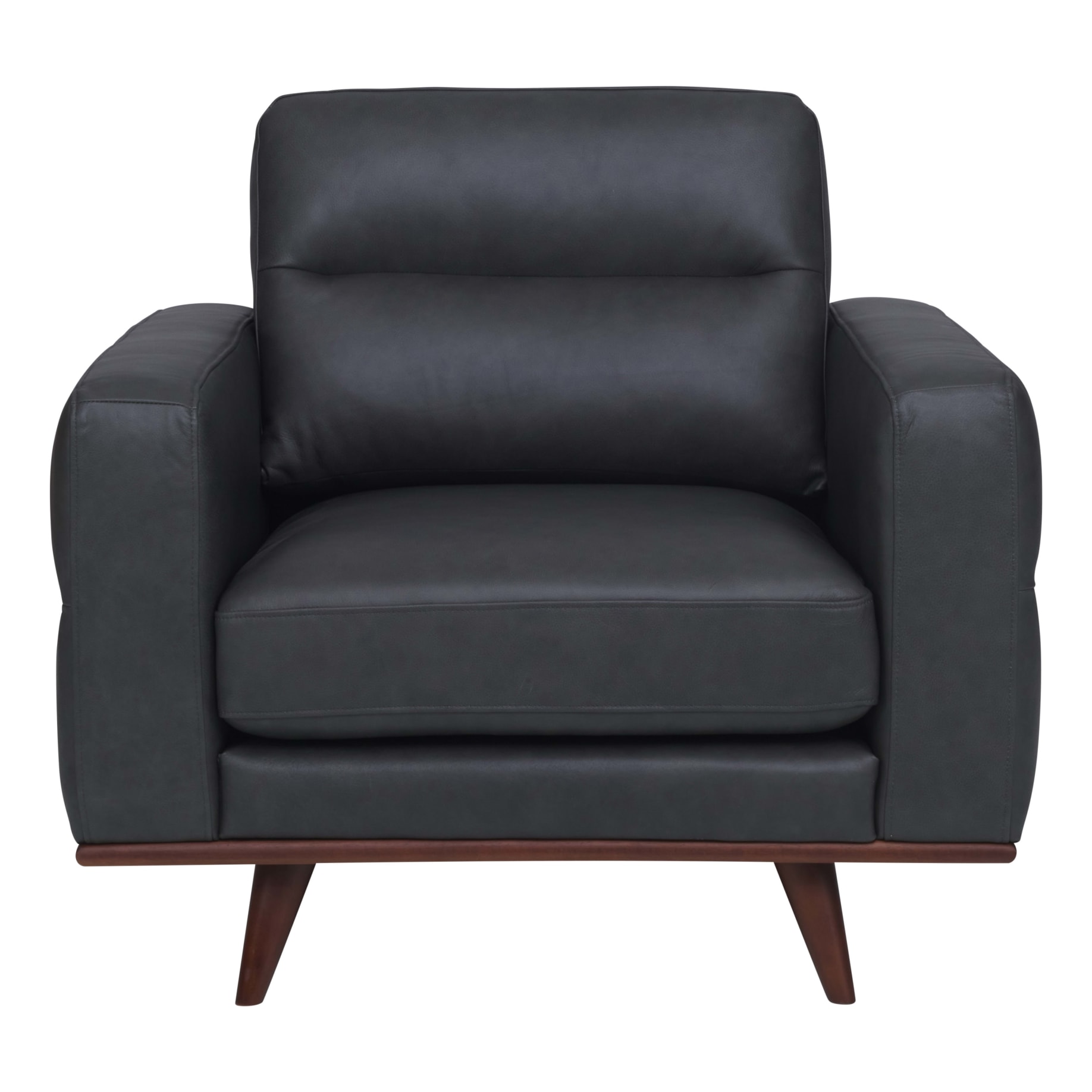 Astrid Armchair in Butler Leather Slate