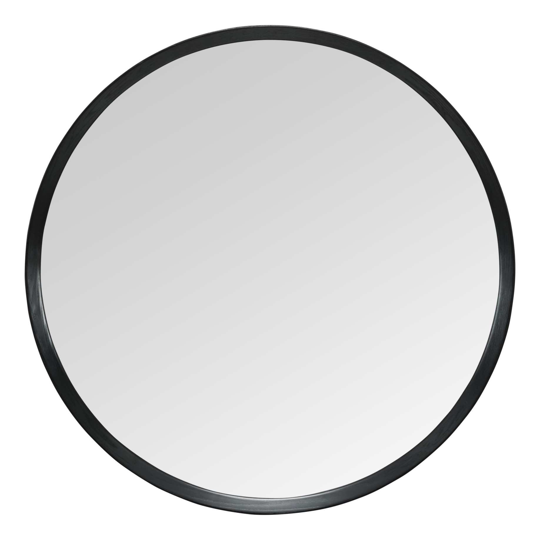 Benny Round Mirror 100cm in Matte Black