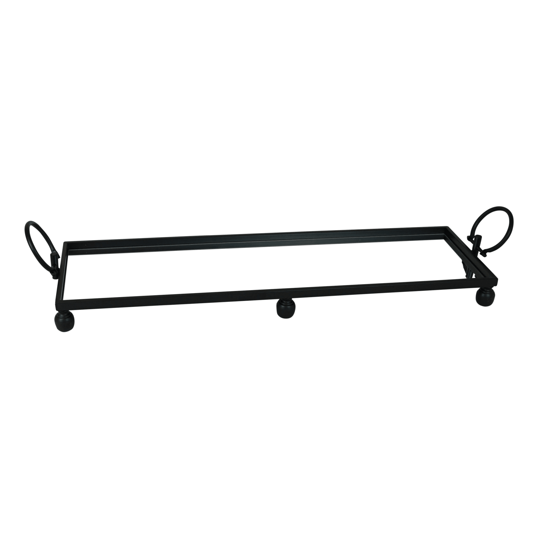 Blair Tray With Handles 94x11cm in Black