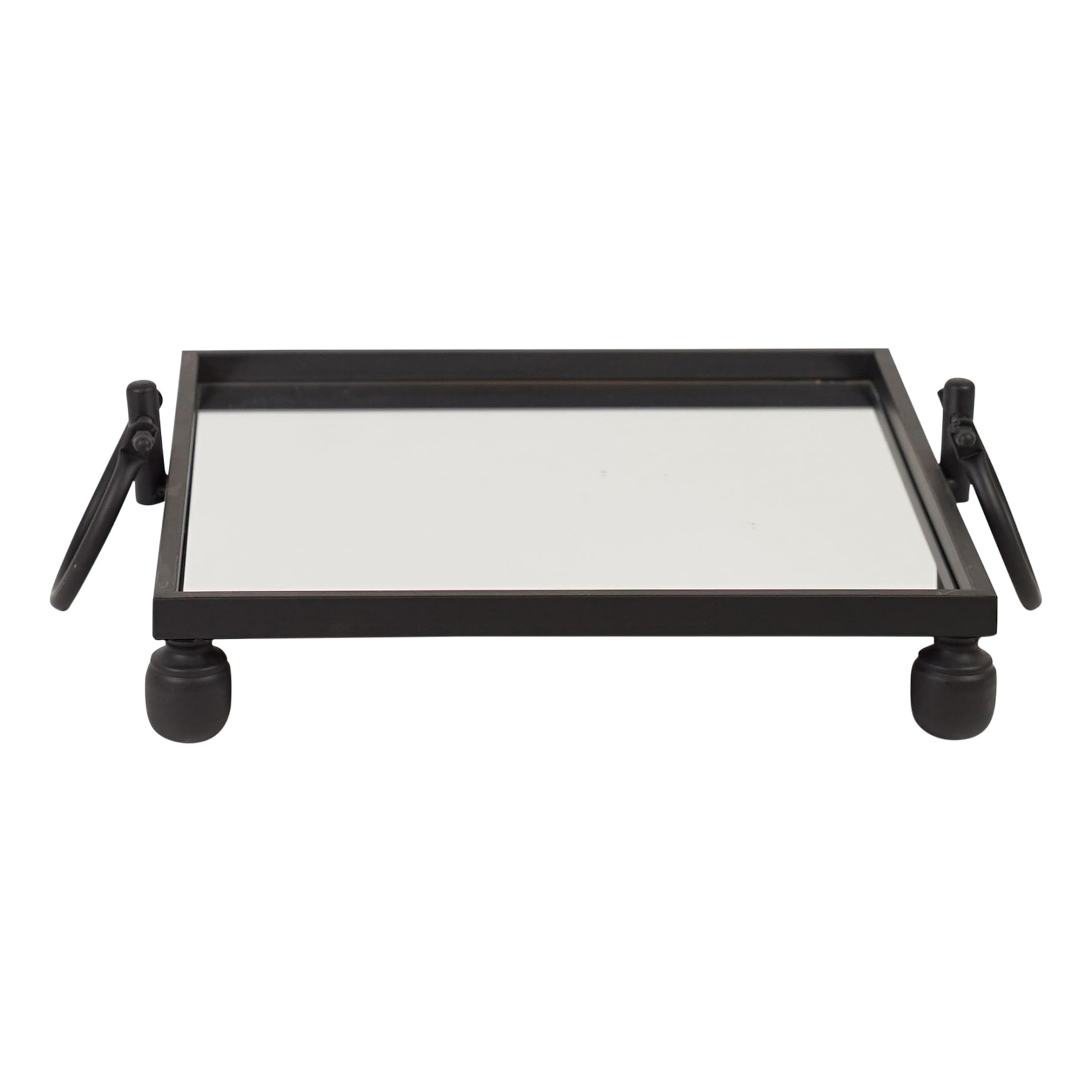 Blair Square Mirror Tray 40.5x11cm in Black
