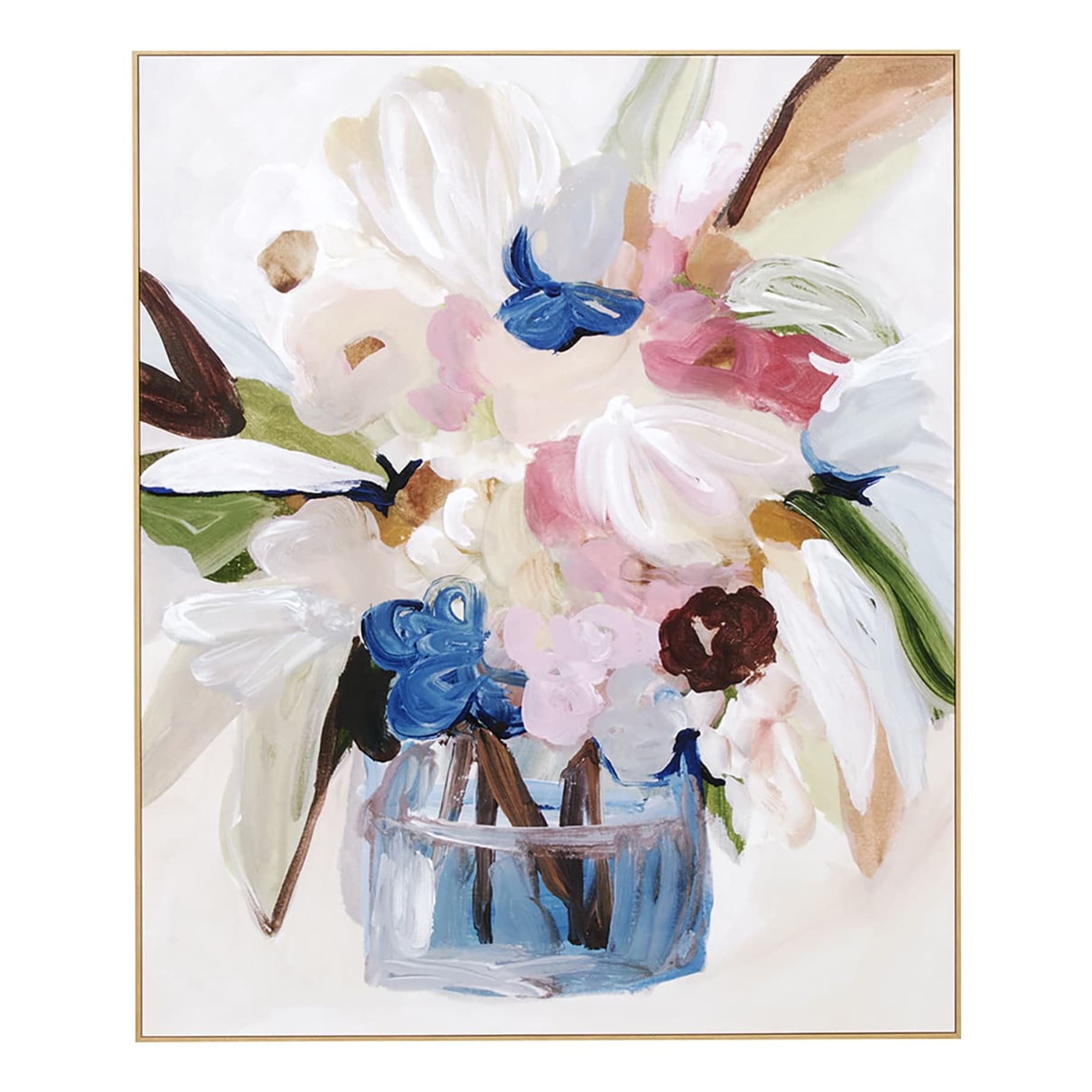 Bouquet Muse Blush Box Framed Canvas in 100x120cm