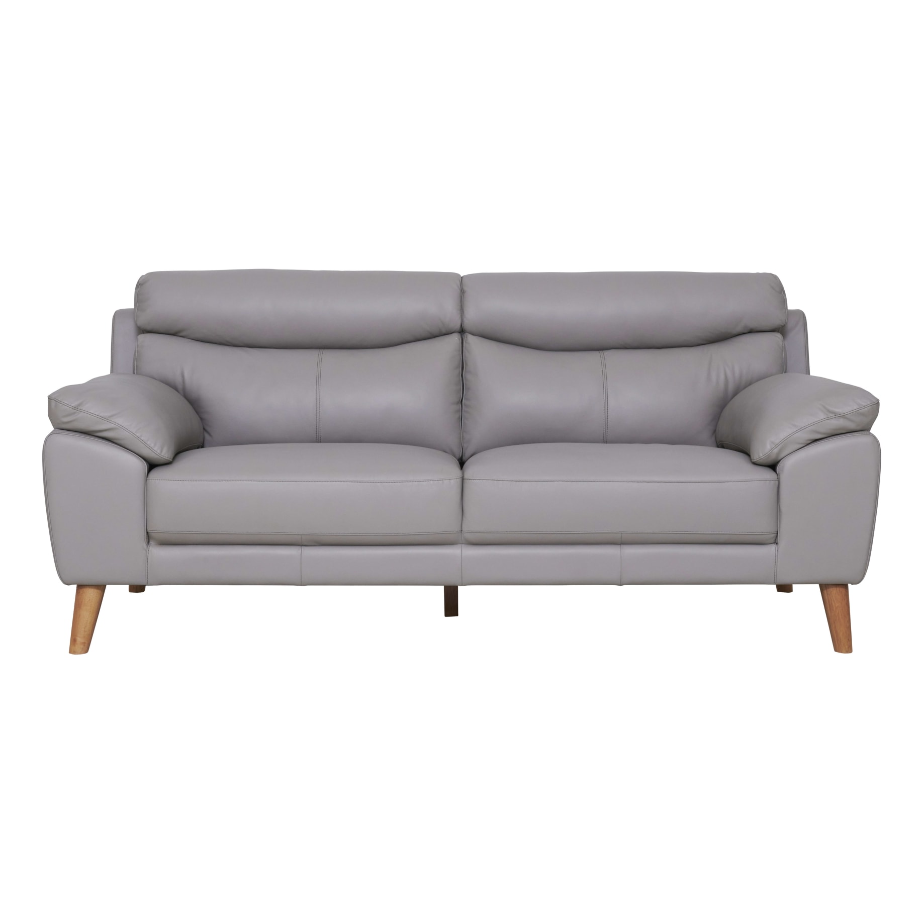 Bronco 3 Seater Sofa in Leather Pewter