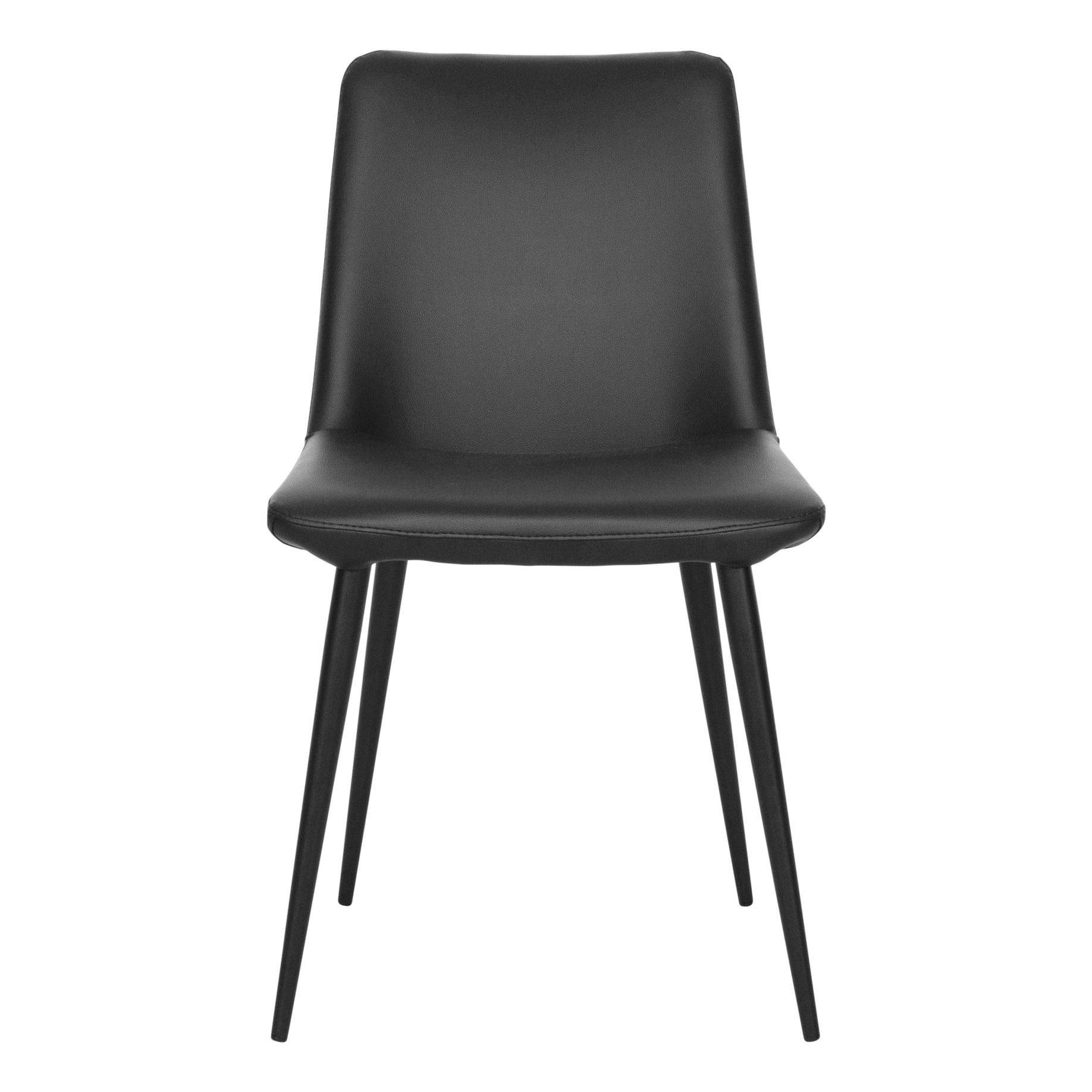 Cannes Dining Chair in Black PU / Black