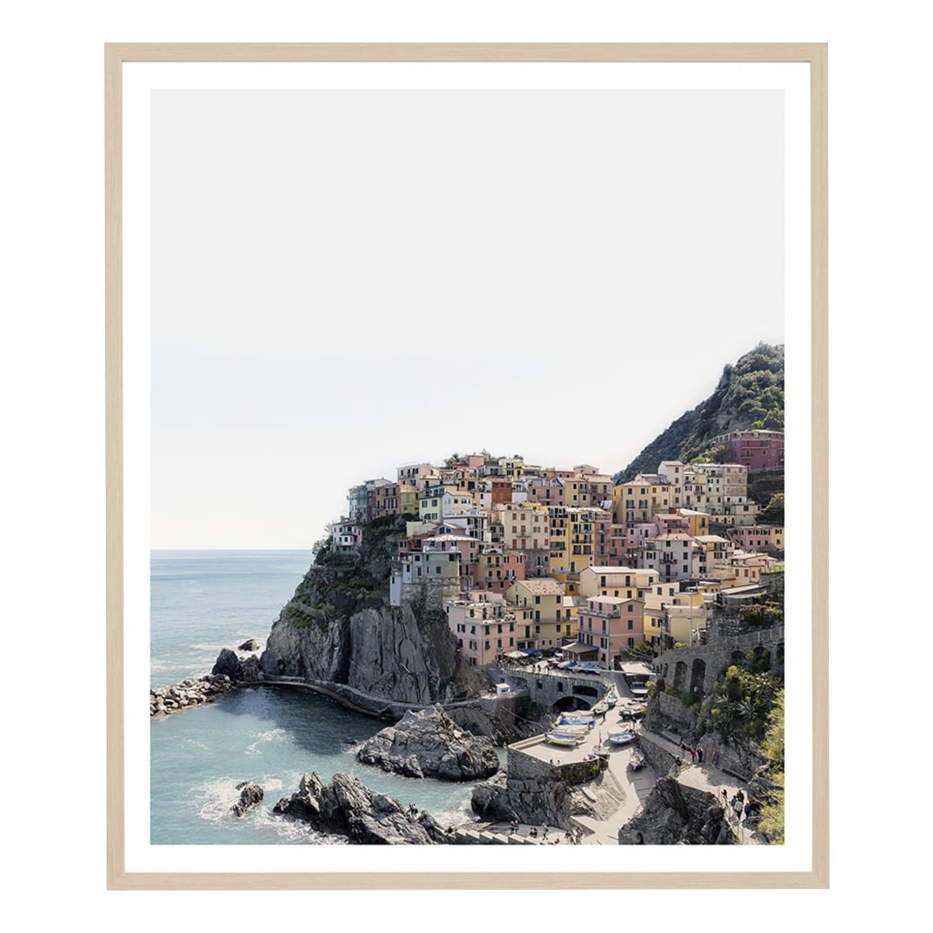 Cinque Terre Framed Print in 73 x 85cm