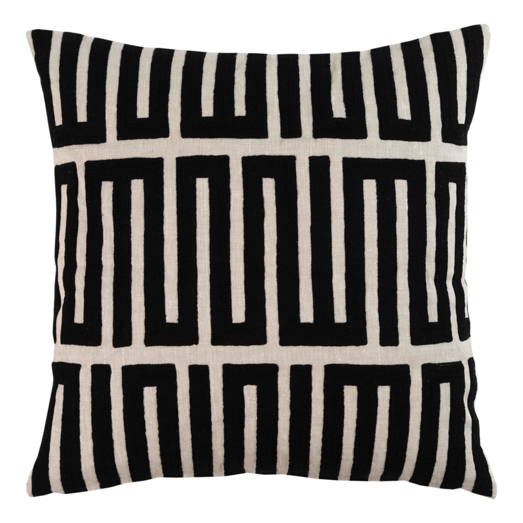 Claremont Feather Fill Cushion 50x50cm in Noir