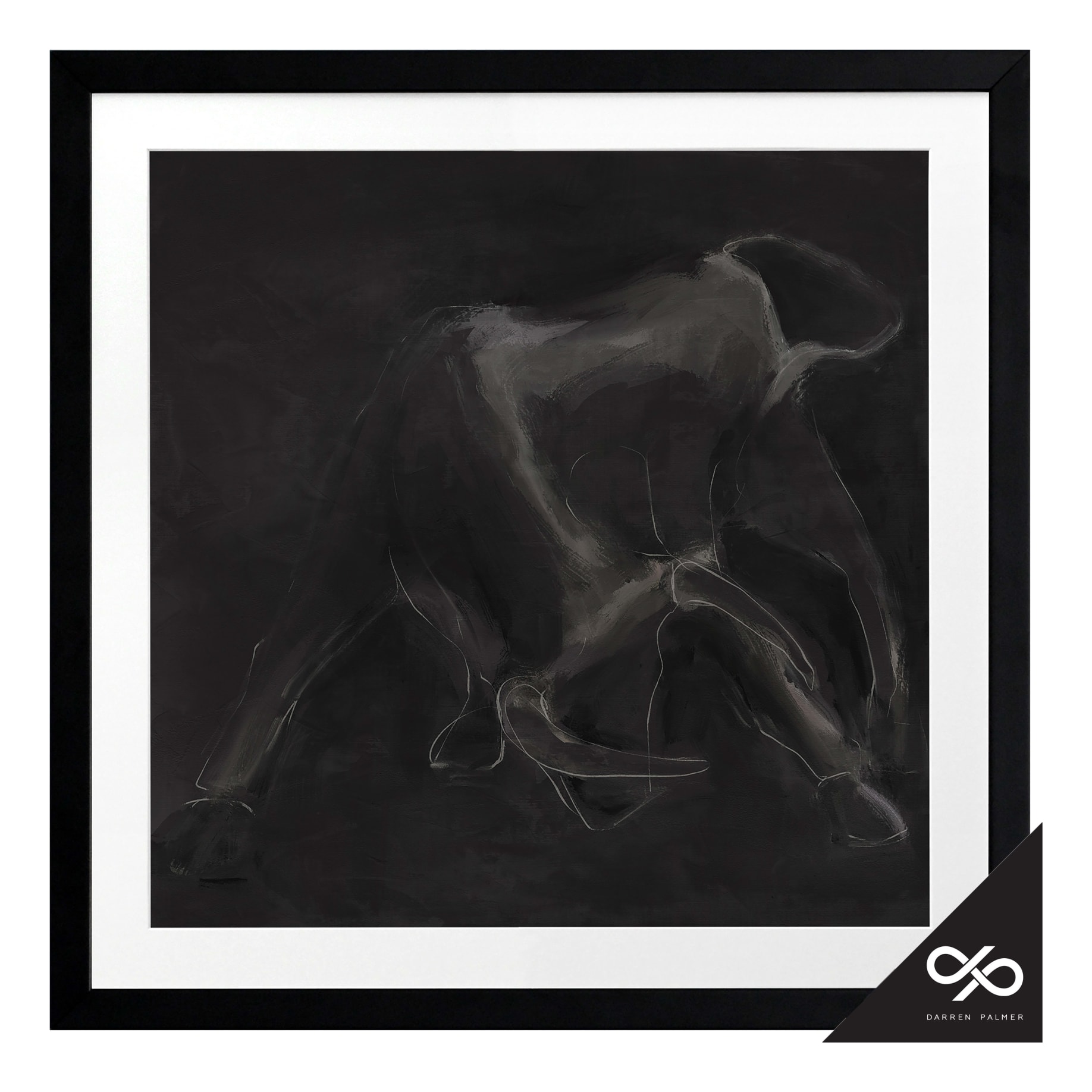 Contours Framed Print in 84 x 84cm