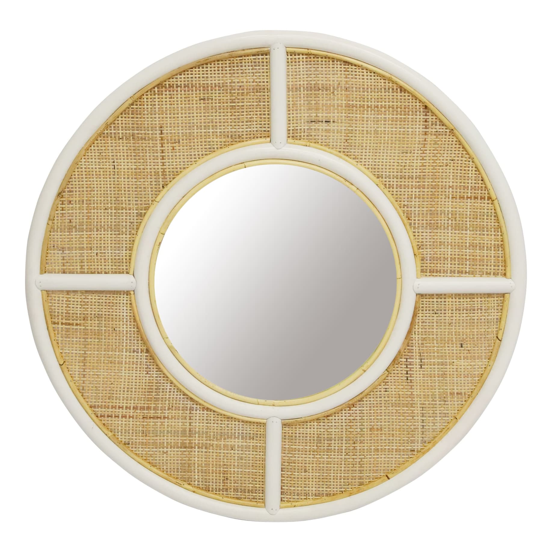 Davana Mirror 100cm in Natural/White