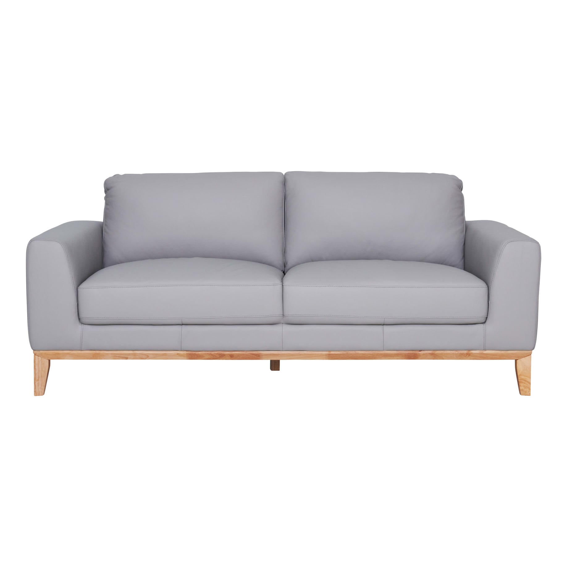 Dante 3 Seater Sofa in Leather Pewter