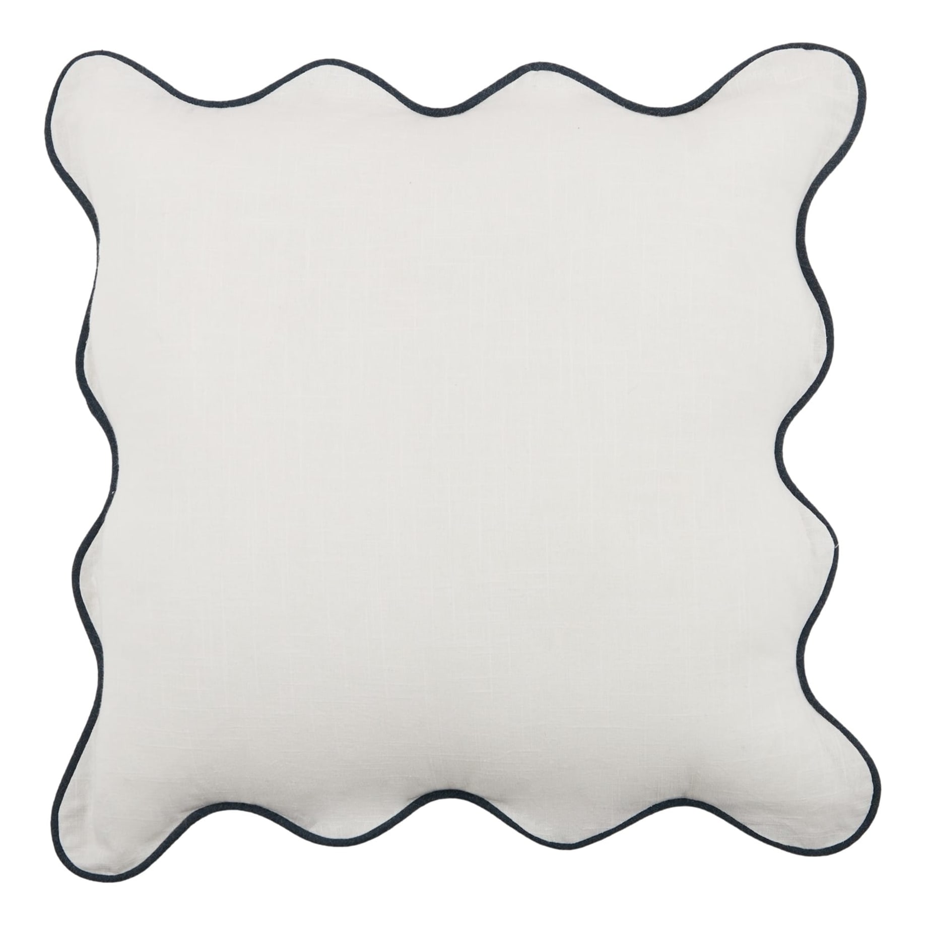 Diablo Cushion 50x50cm in White/Navy