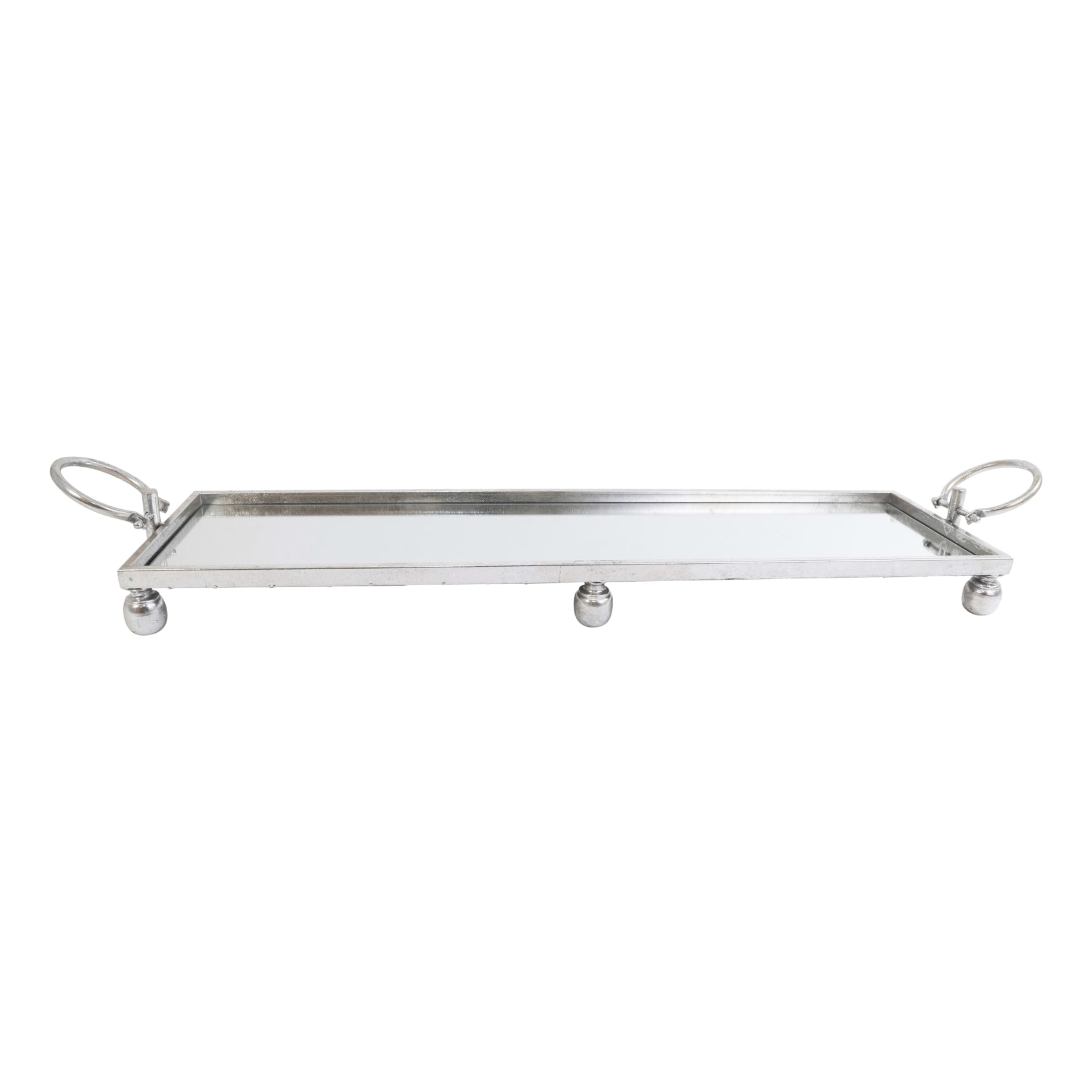 Dover Tray with Handles 93x11cm in Silver