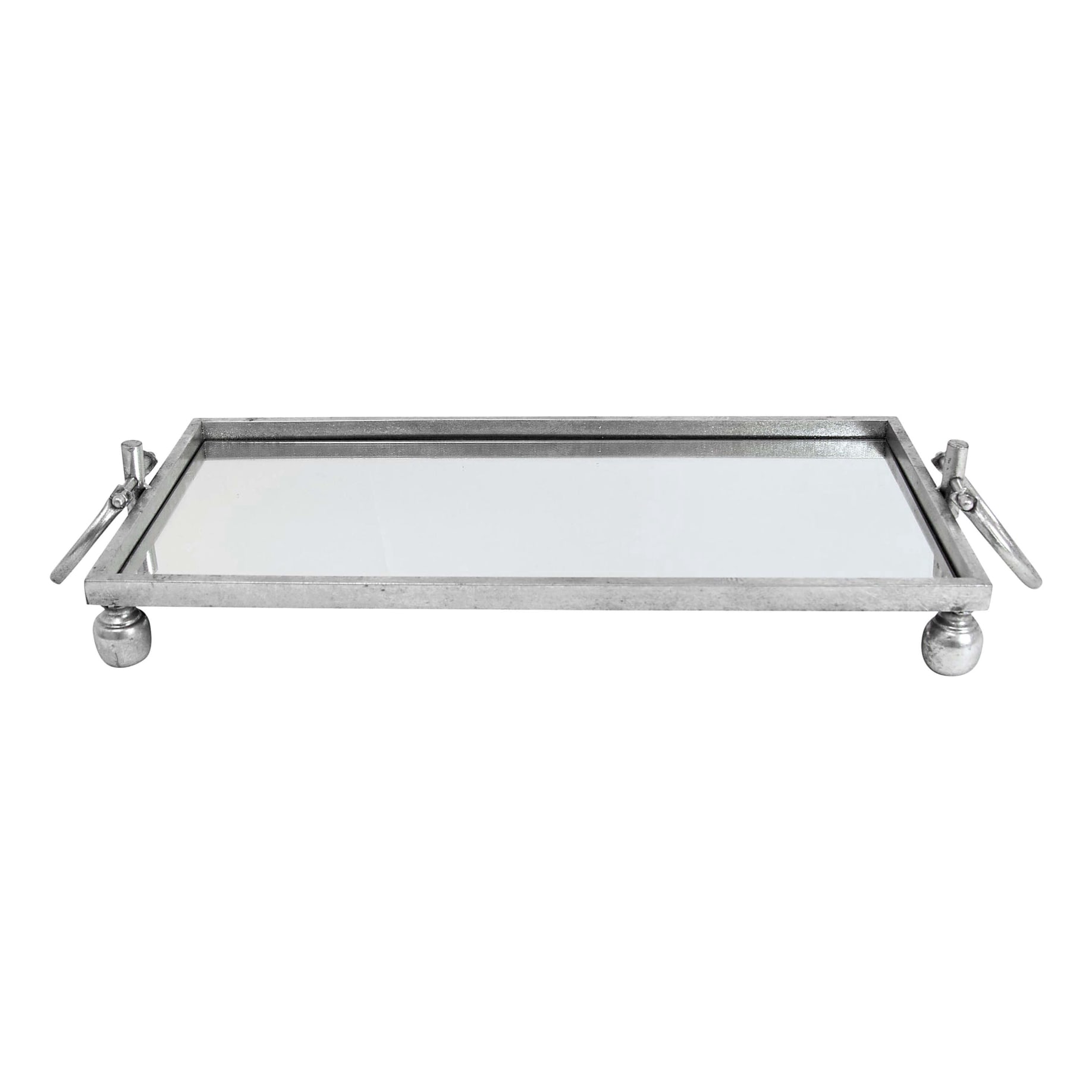 Dover Tray with Handles 57x10.5cm in Silver