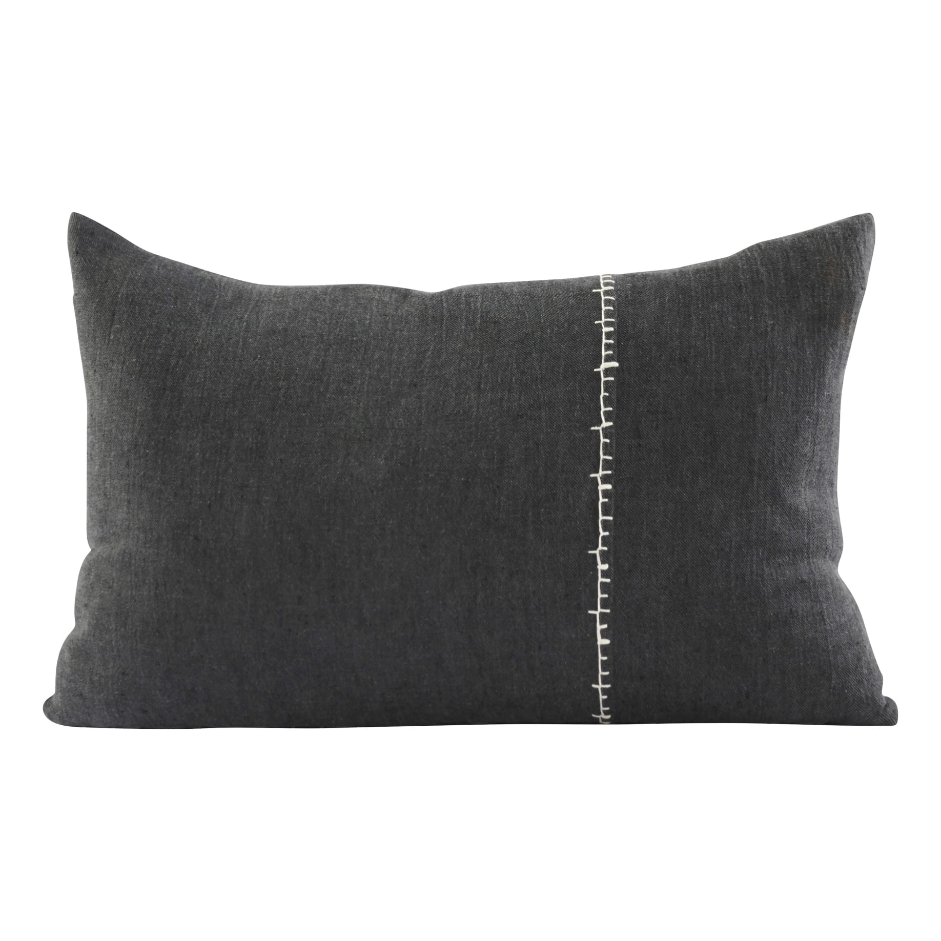 Ella Feather Fill Cushion 40x60cm in Black/White
