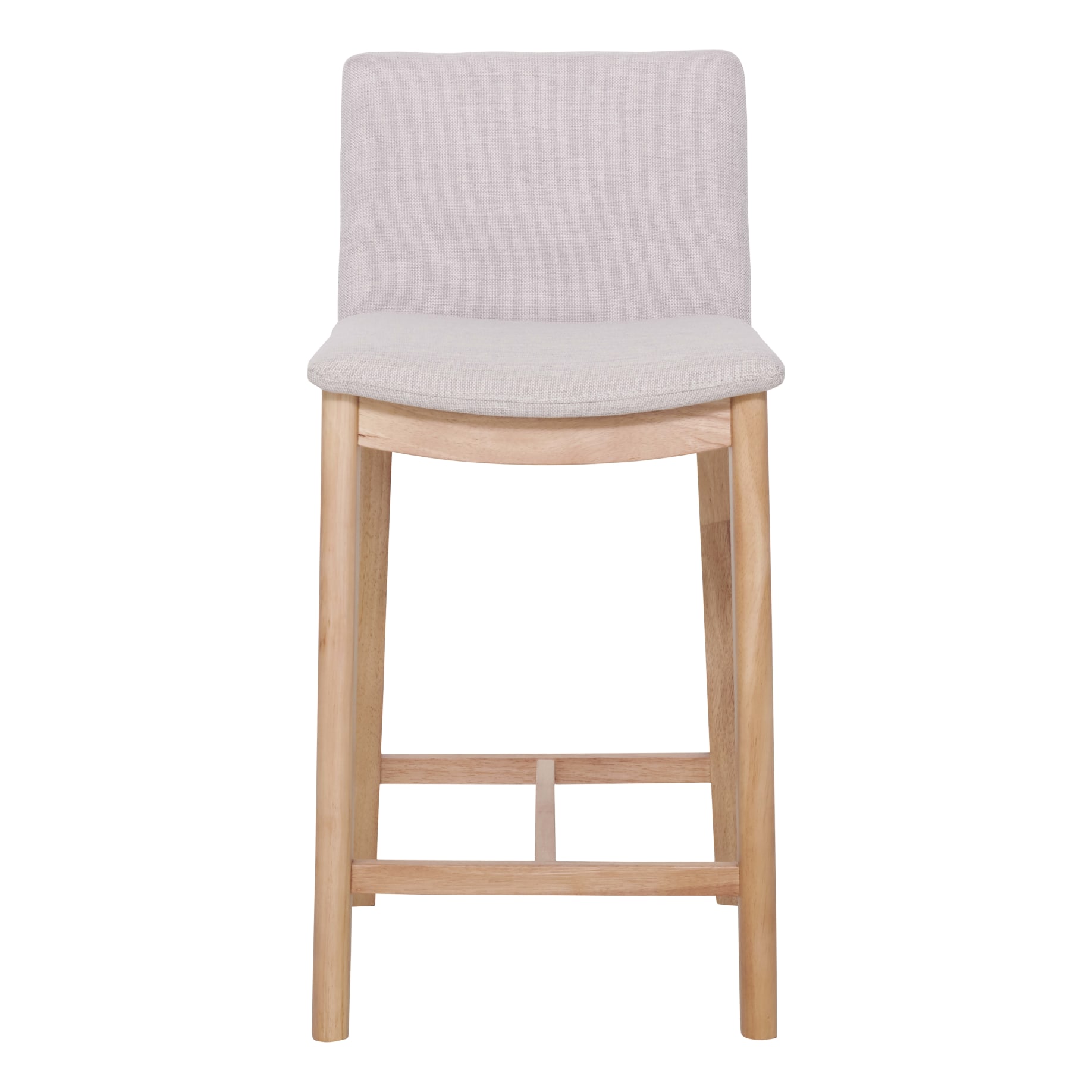 Everest Bar Chair in City Beige Fabric / Oak Stain