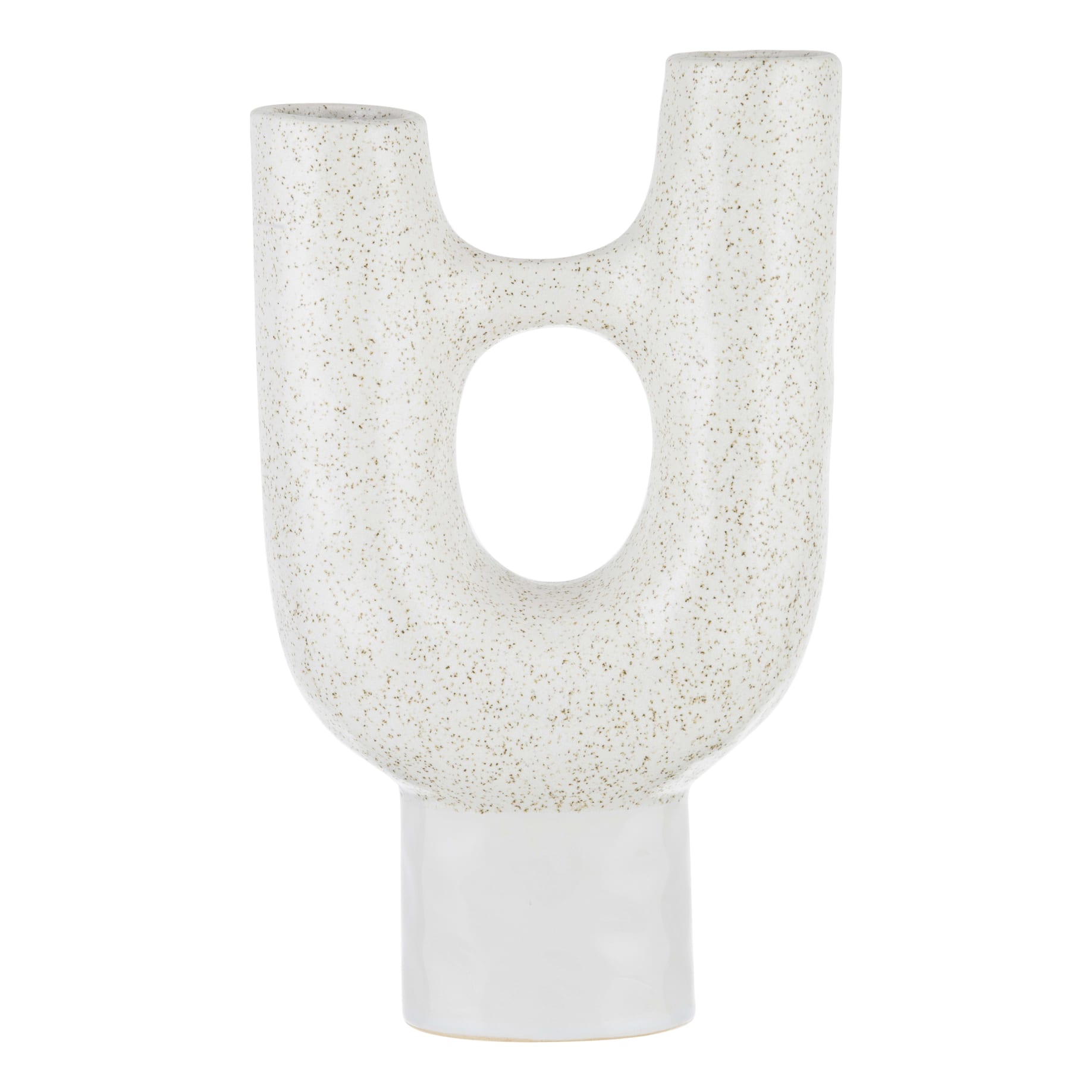 Formation Vase 21.5x35cm in Speckle White