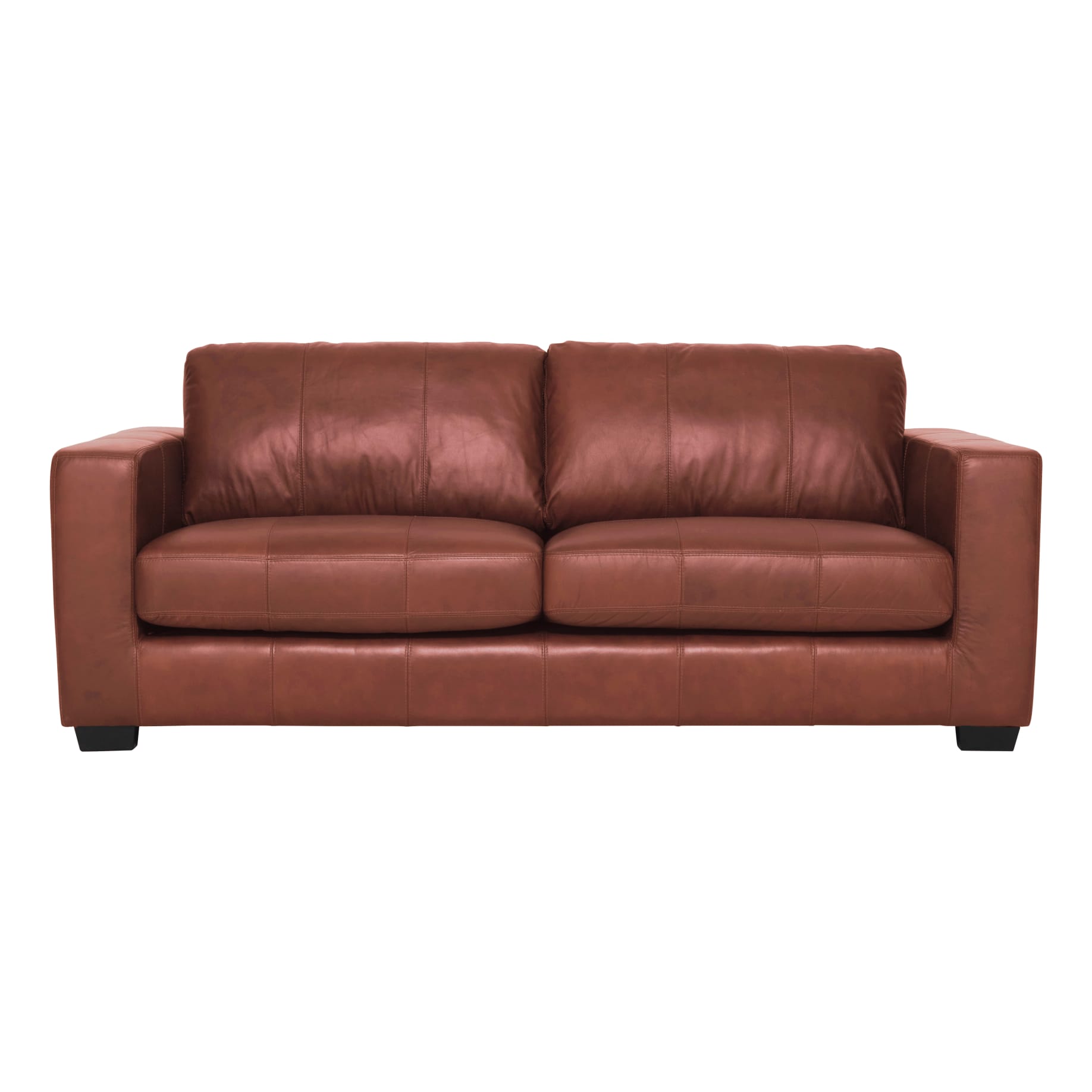 Gordon 3 Seater Sofa in Aniline Leather Cognac