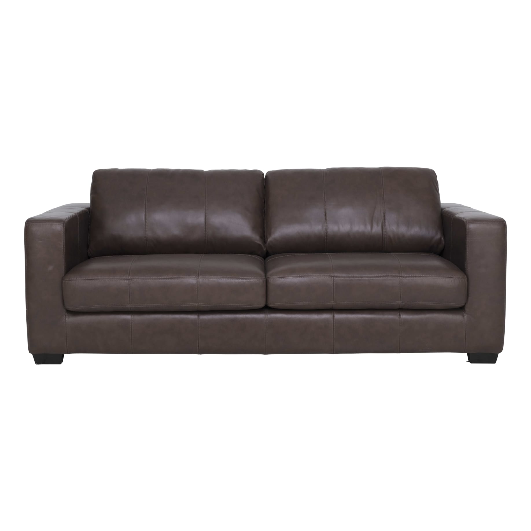 Gordon 2.5 Seater Sofa in Aniline Leather Dark Chocolate