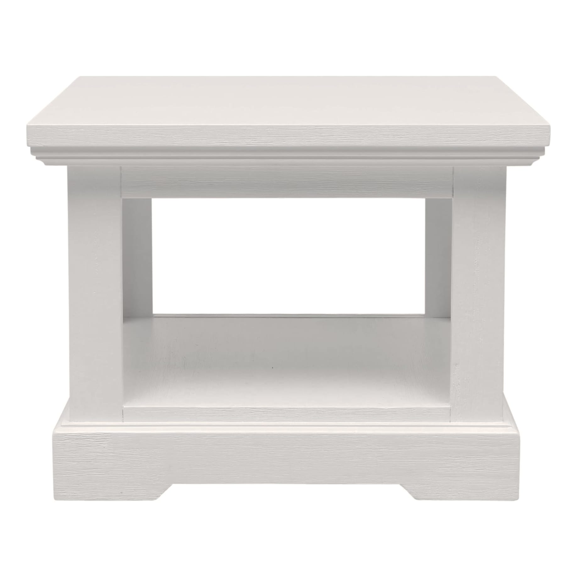 Hamptons Side Table in Acacia Timber White