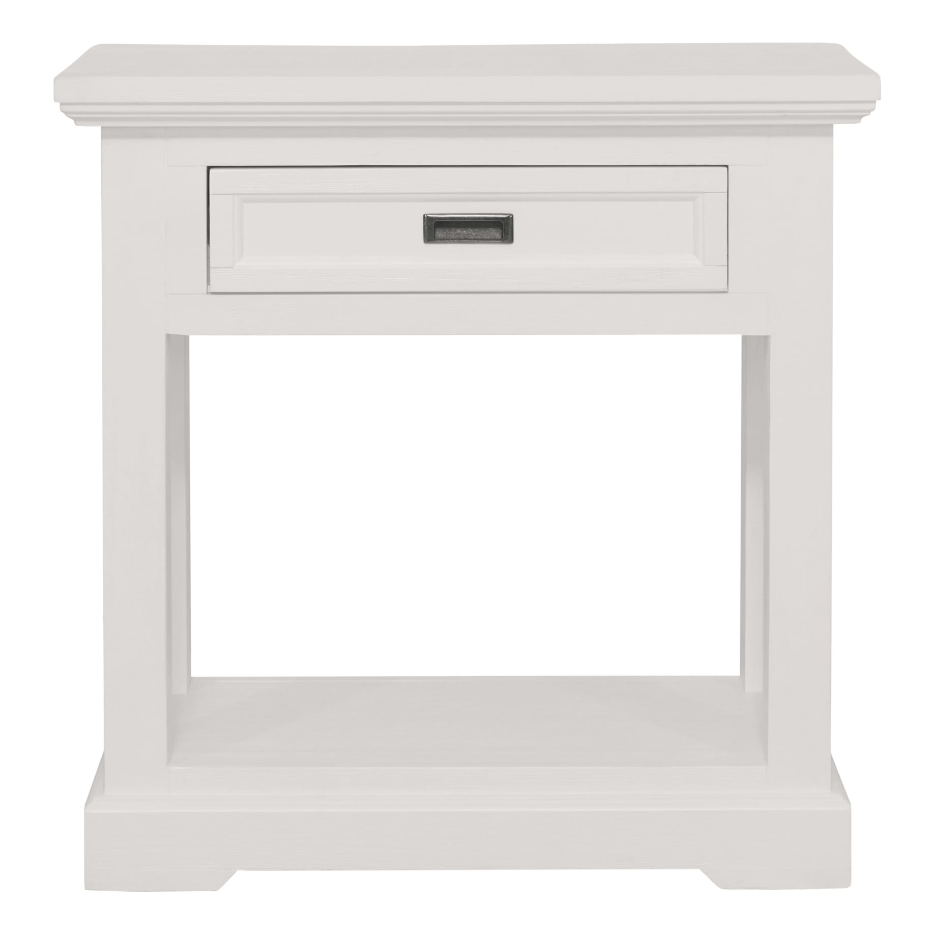 Hamptons Console Table 80cm Drawer in Acacia White
