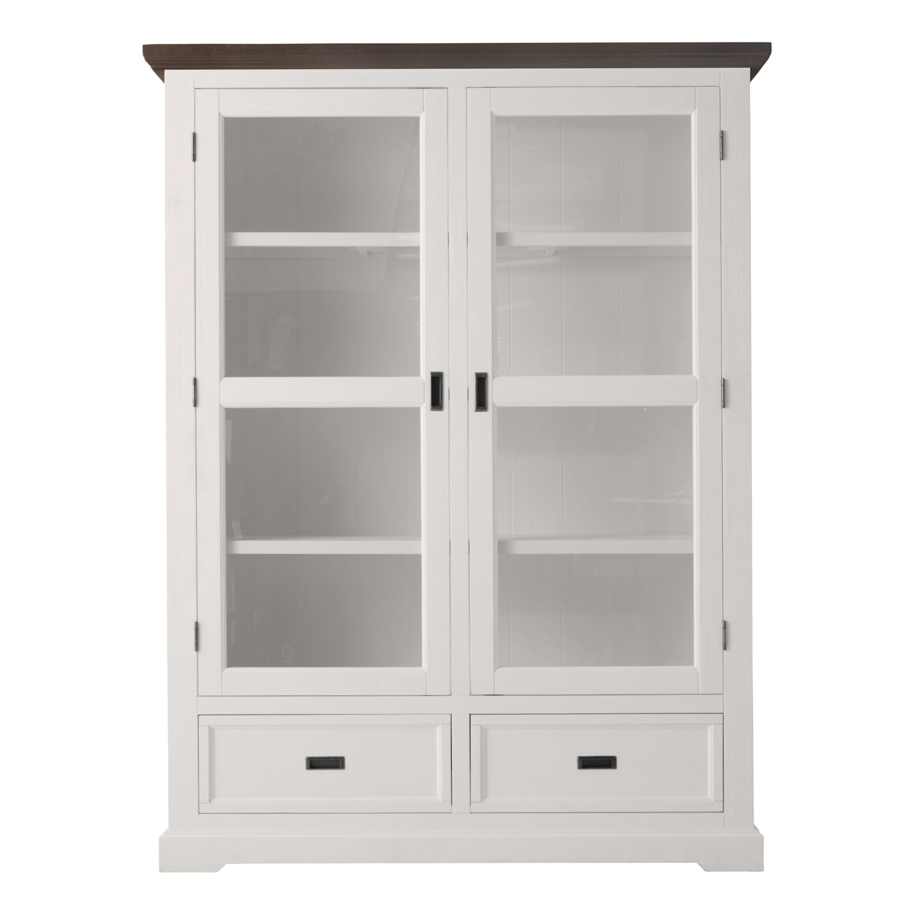Hamptons Double Display Unit in Two Tone