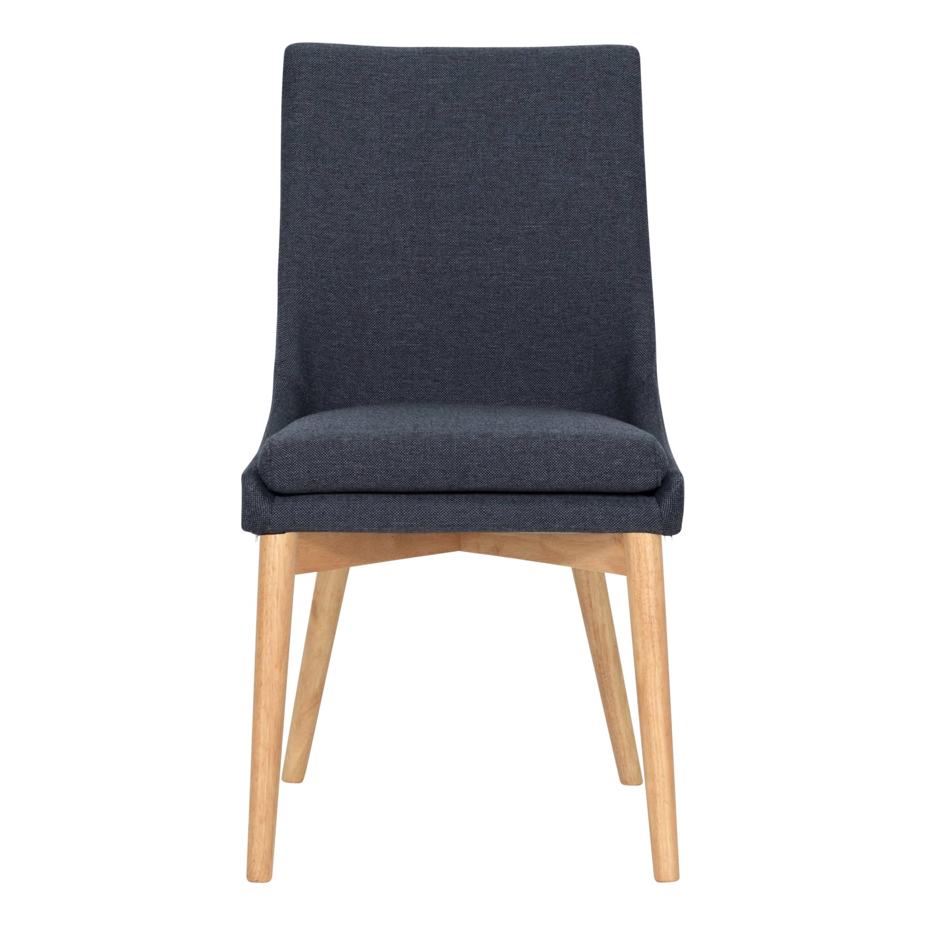 Highland Dining Chair in Grey Fabric / Oak Stain