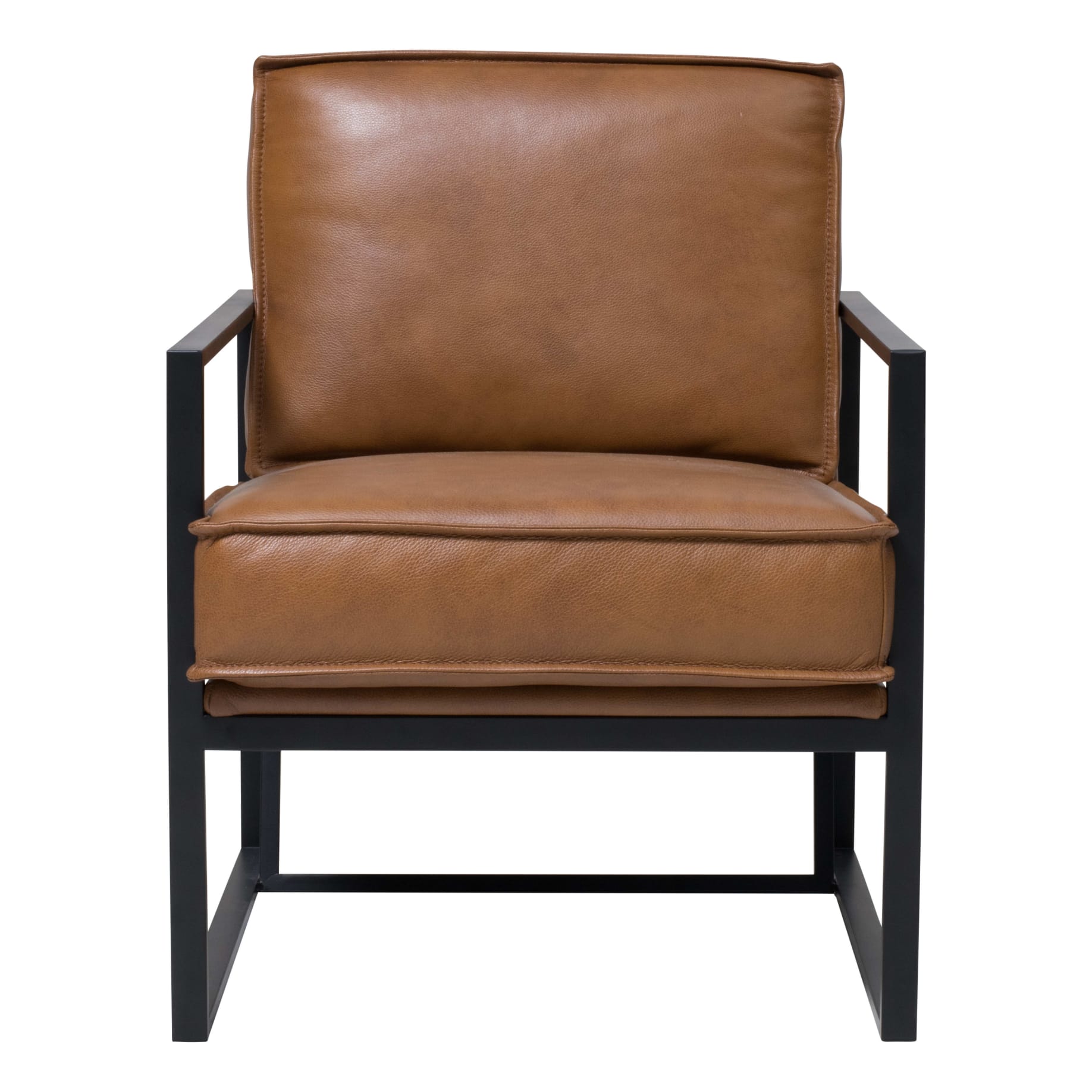 Hugo Designer Chair in Missouri Brown Leather