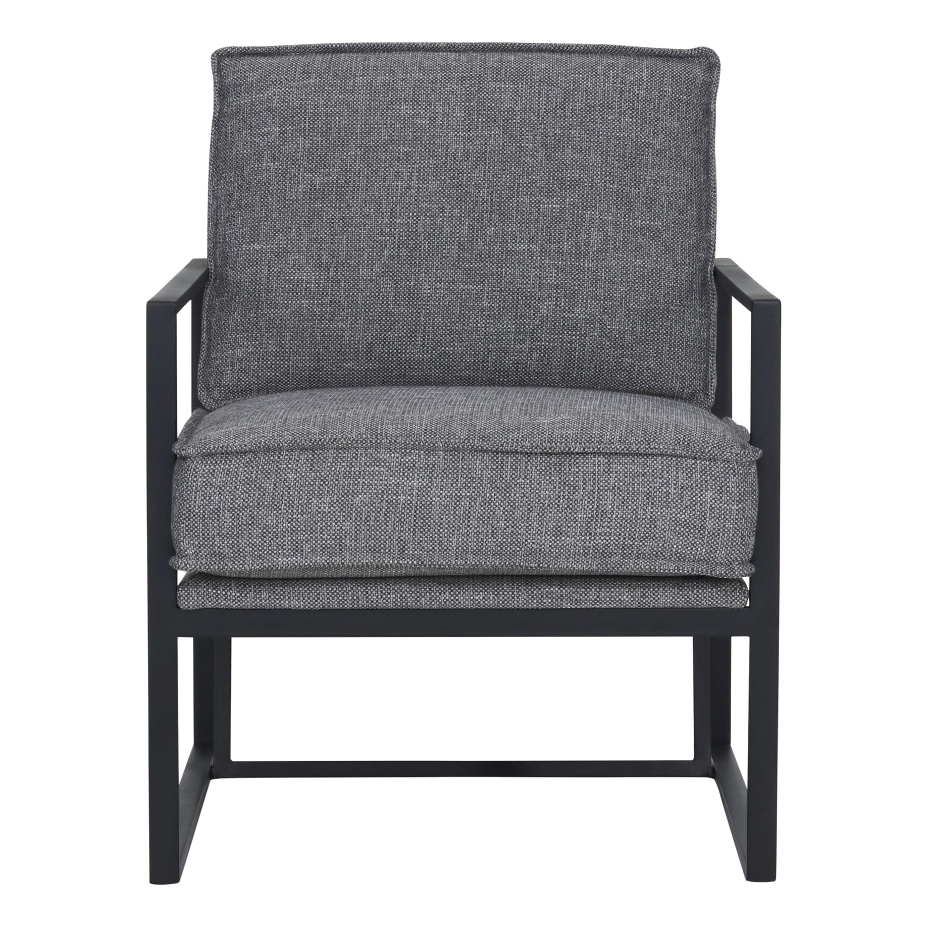 Hugo Designer Chair in Dark Grey Fabric