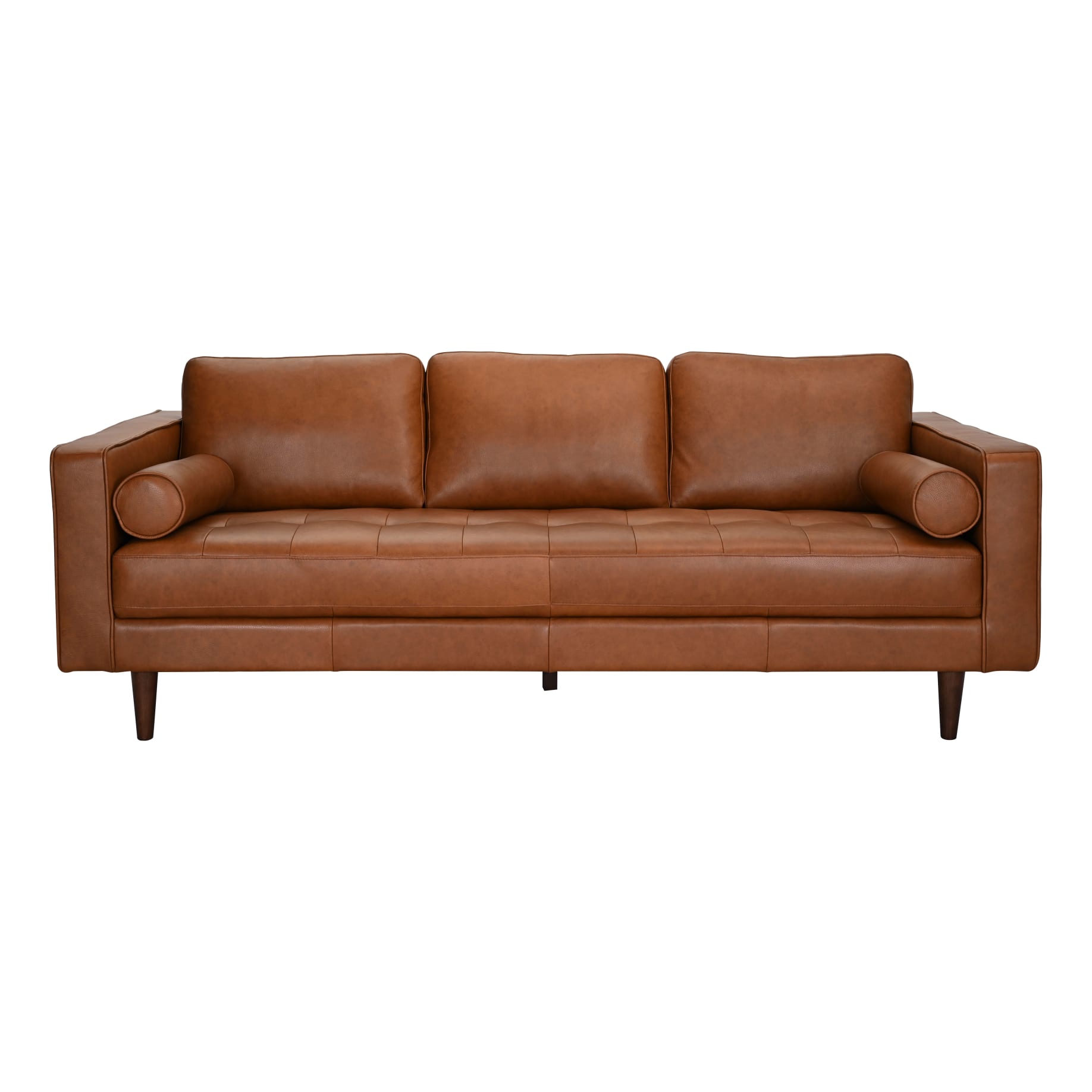 Kobe 3 Seater Sofa in Missouri Leather Brown