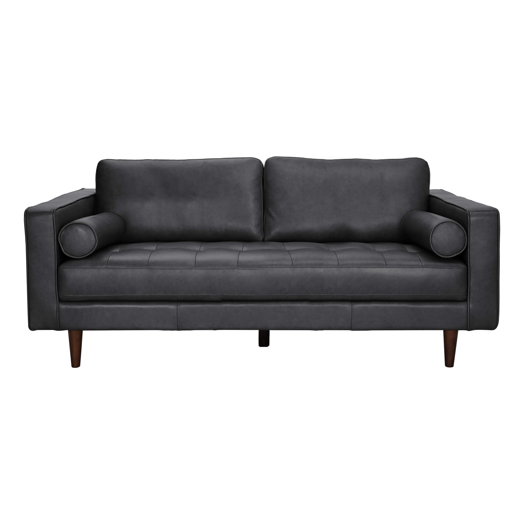 Kobe 2.5 Seater Sofa in Alpine Leather Black