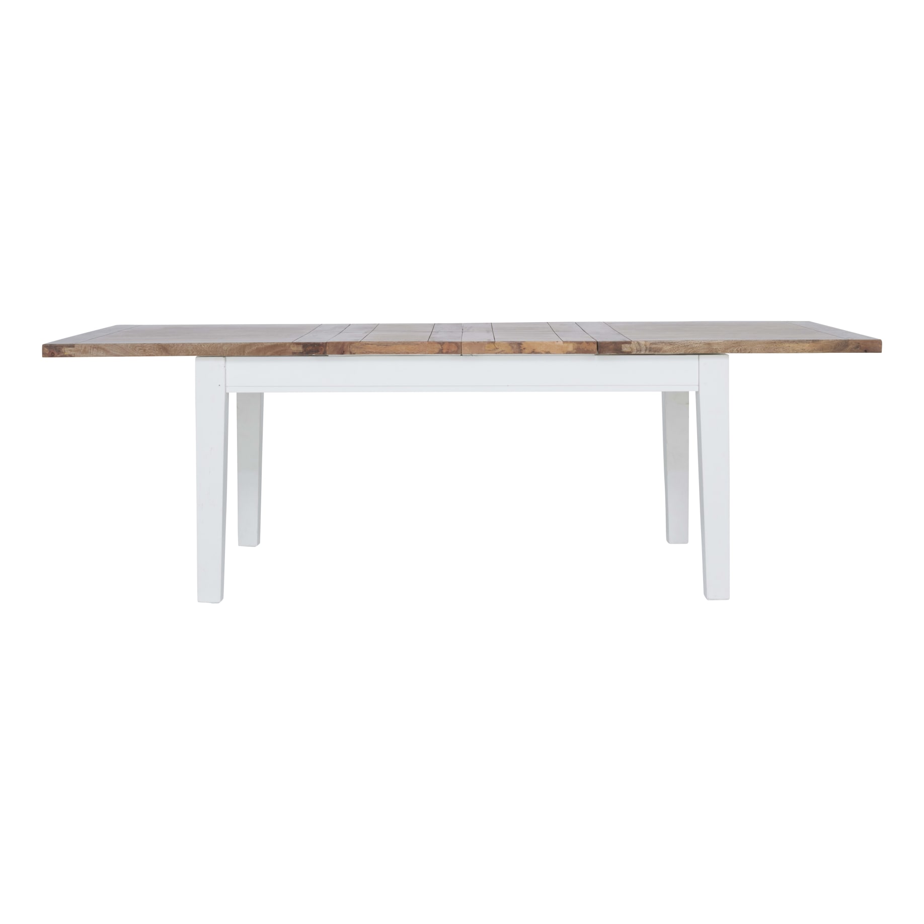 Mango Creek Extension Dining Table 170-250cm in Clear / White