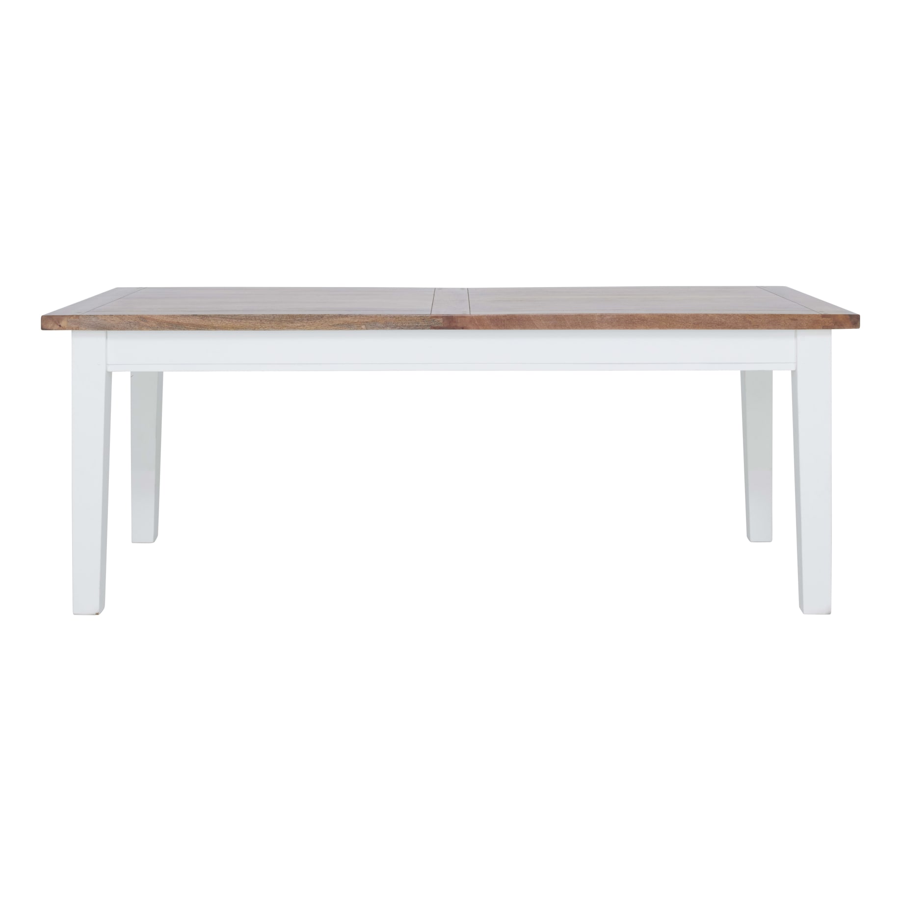Mango Creek Dining Table 250cm in White / Clear Lacquer