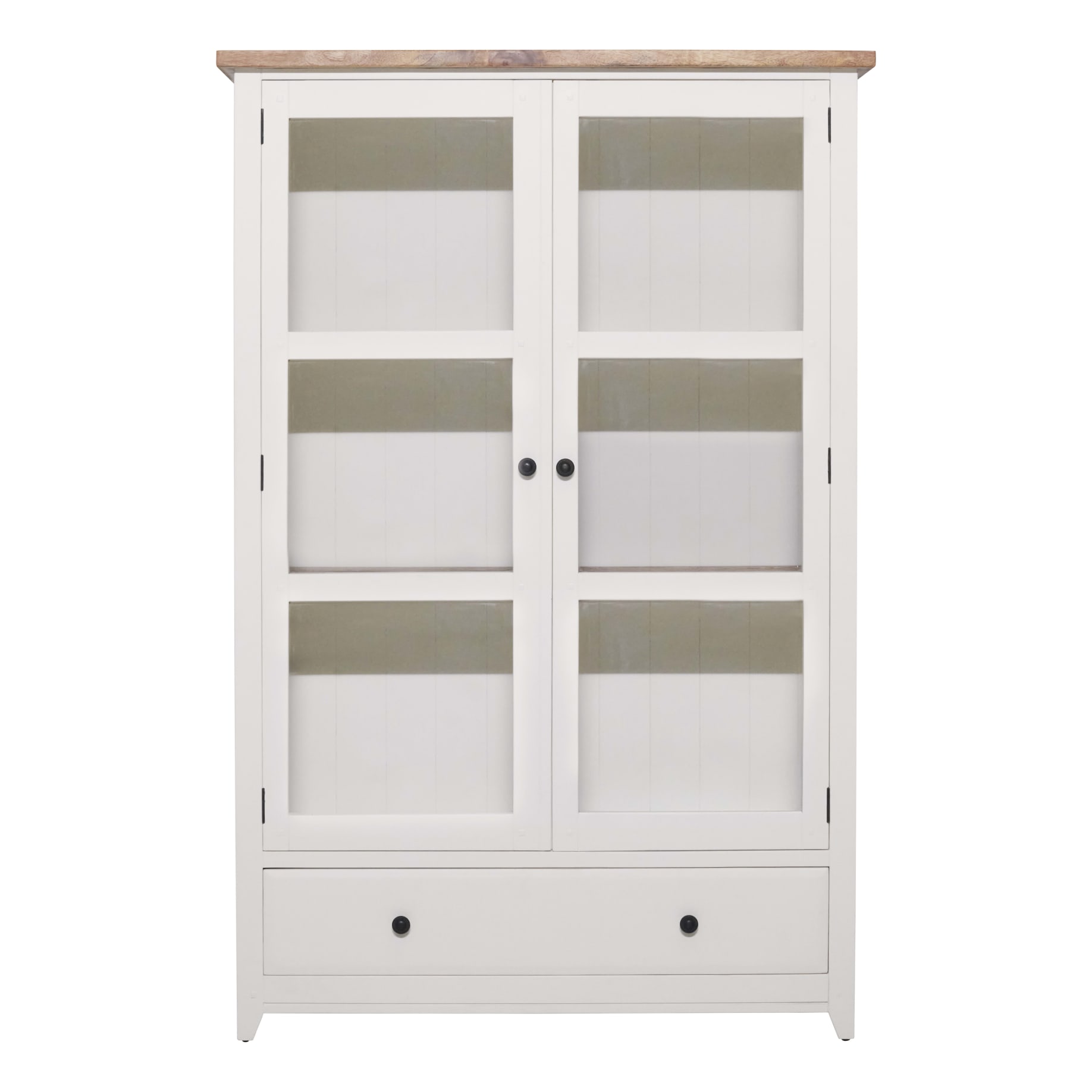 Mango Creek Double Display Unit in White / Clear Lacquer