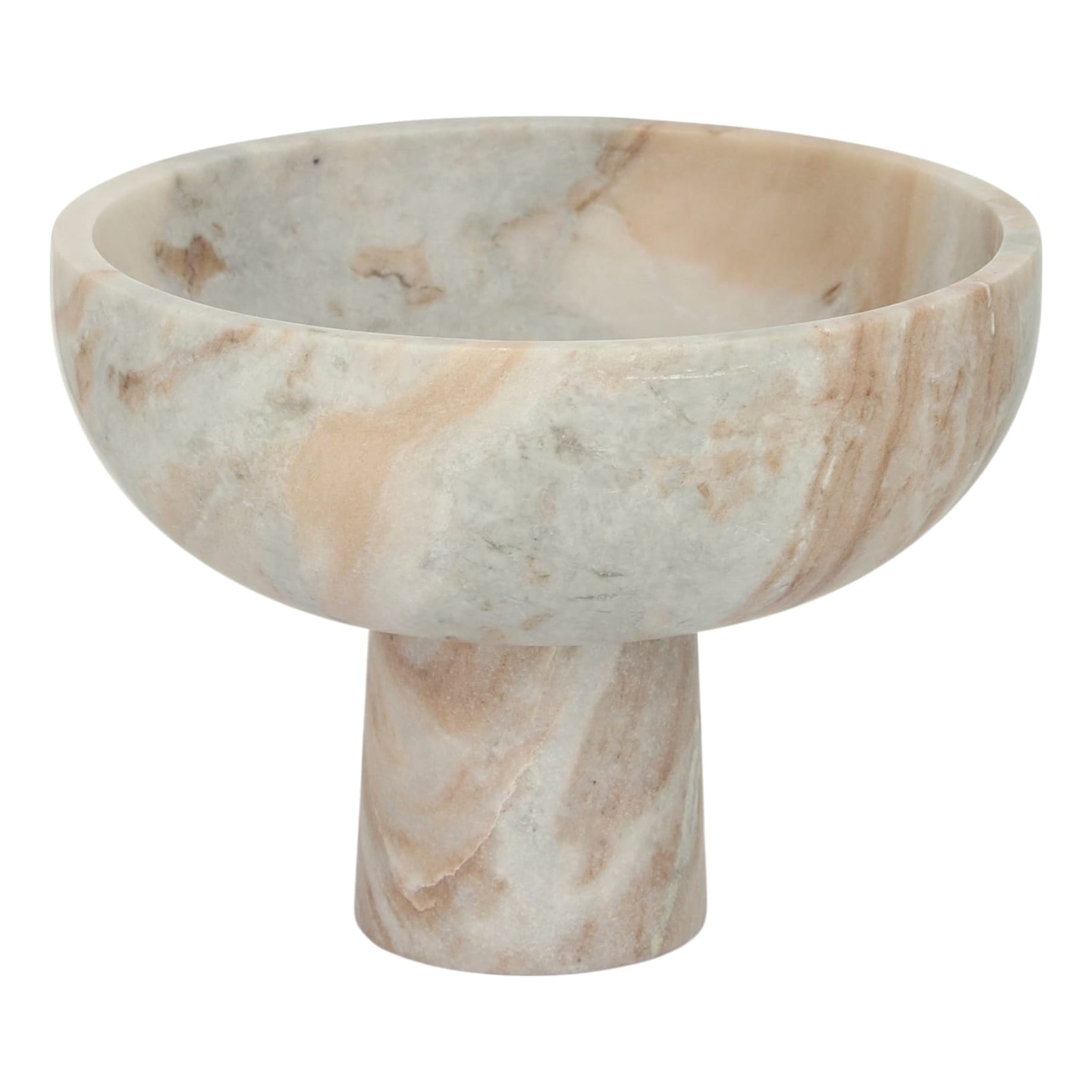 Marco Footed Bowl 25x18cm in Nude
