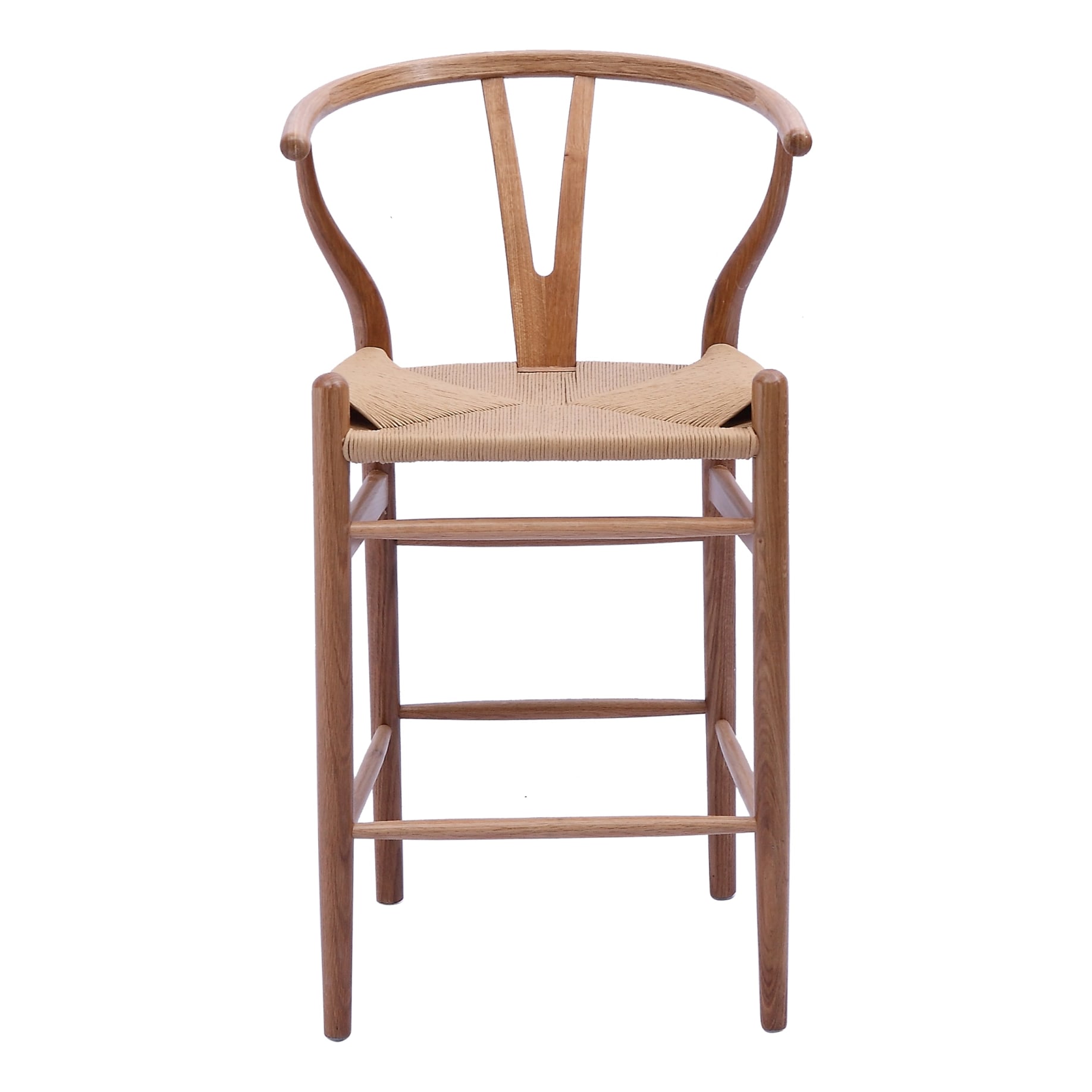Megs Bar Chair in Oak / Natural Seat