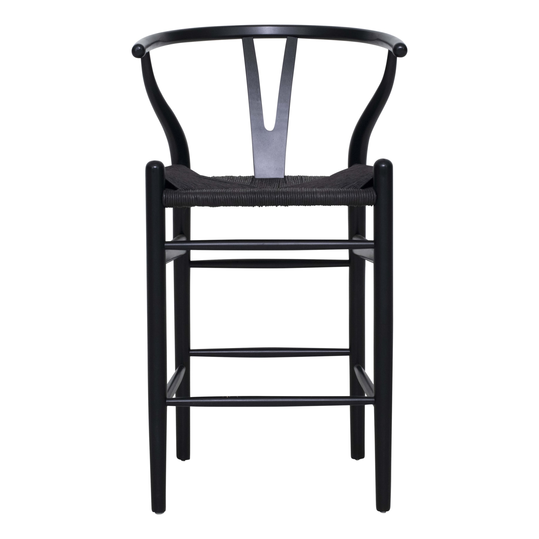 Megs Bar Chair in Black / Black Seat