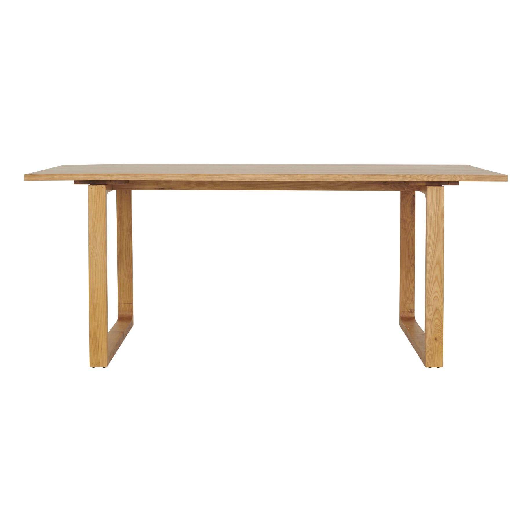 Mira Dining Table 190cm in Rattan Clear Lacquer