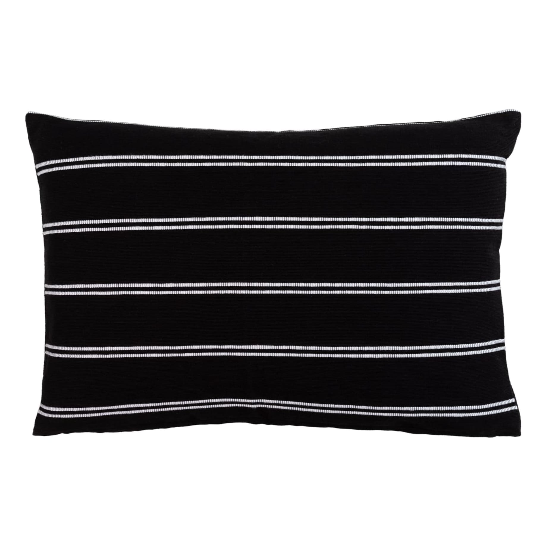 Montreal Feather Fill Cushion 60x40cm in Noir