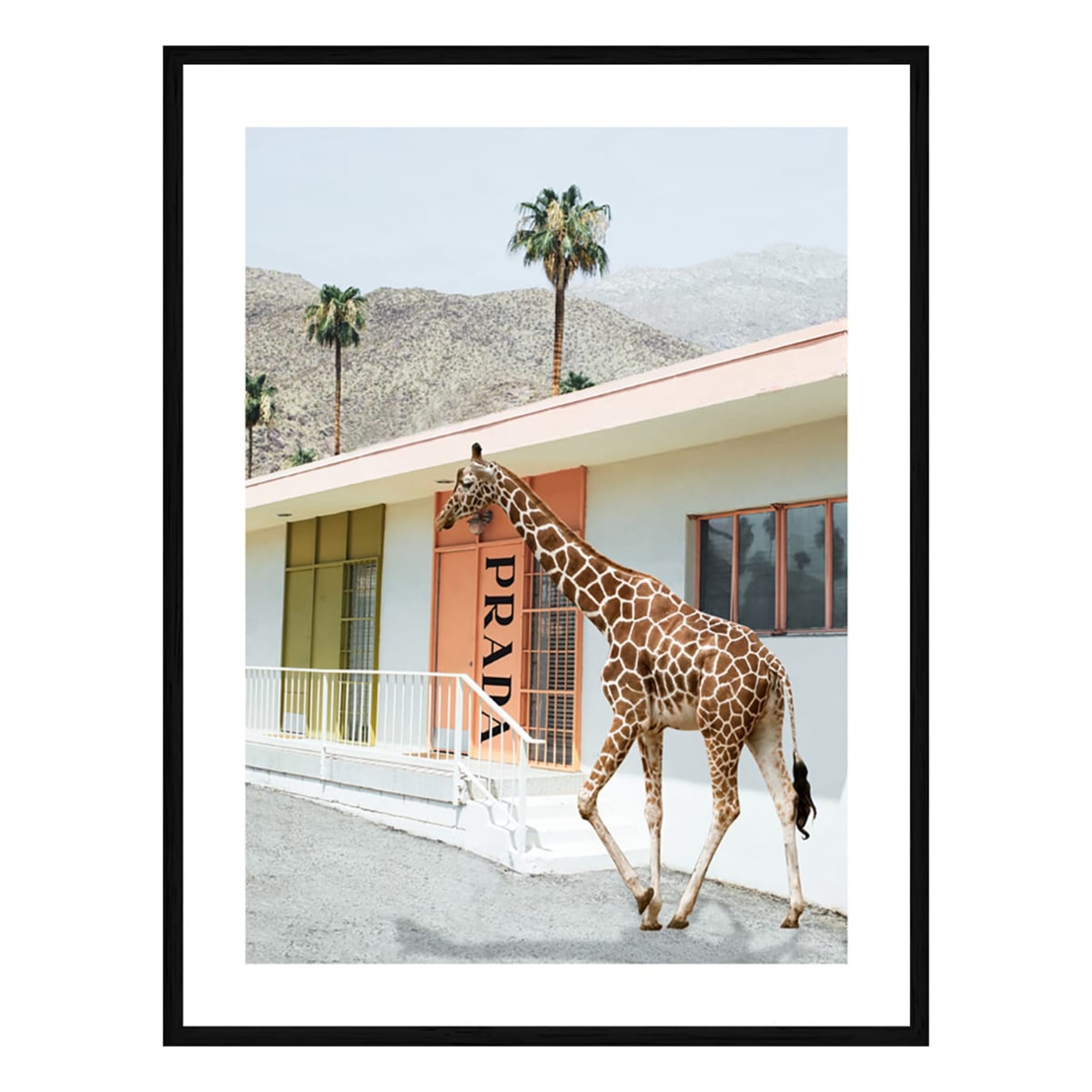 Motel Dash Framed Print in 84 x 118cm