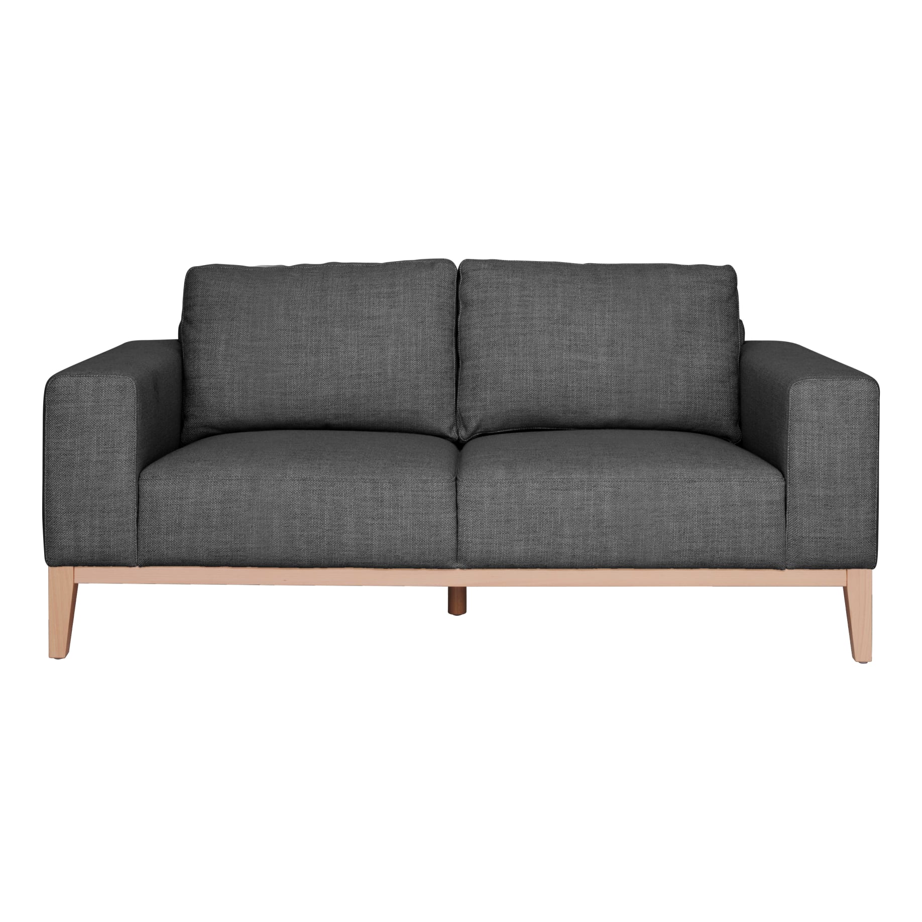 Moana 2 Seater Sofa in Kind Charcoal