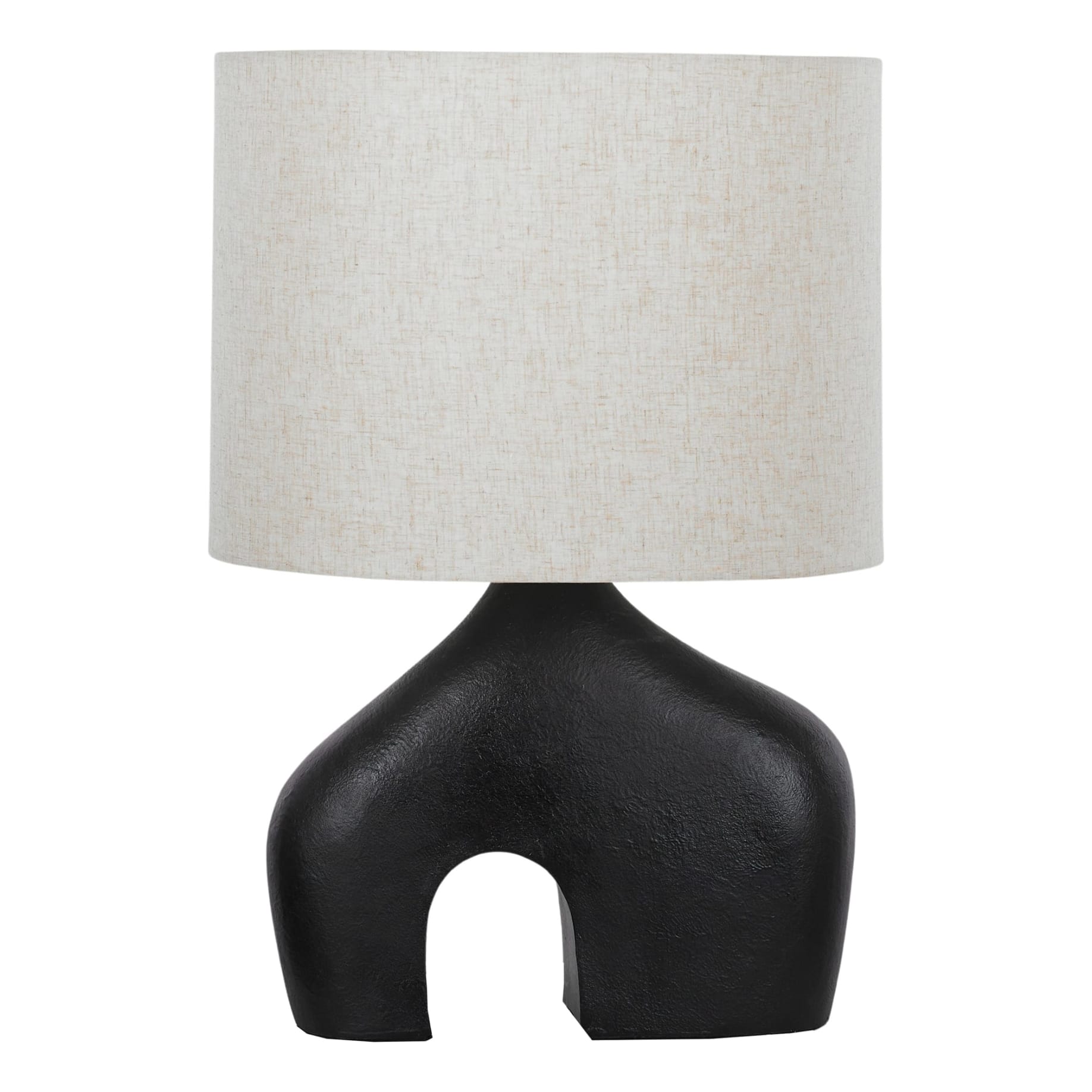 Nala Table Lamp 40x58cm in Black/Natural