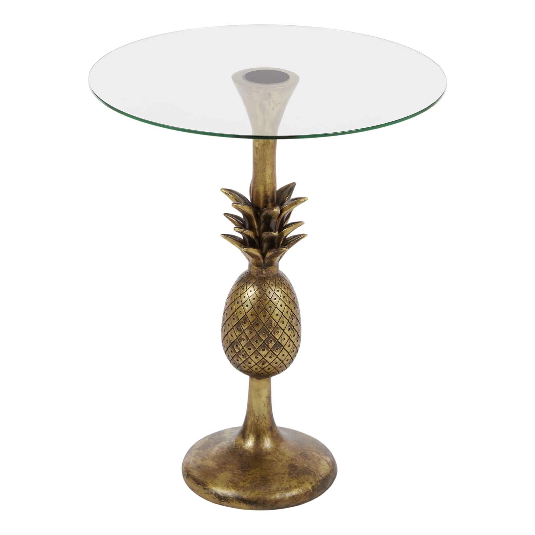 Pete Round Side Table 40cm in Gold